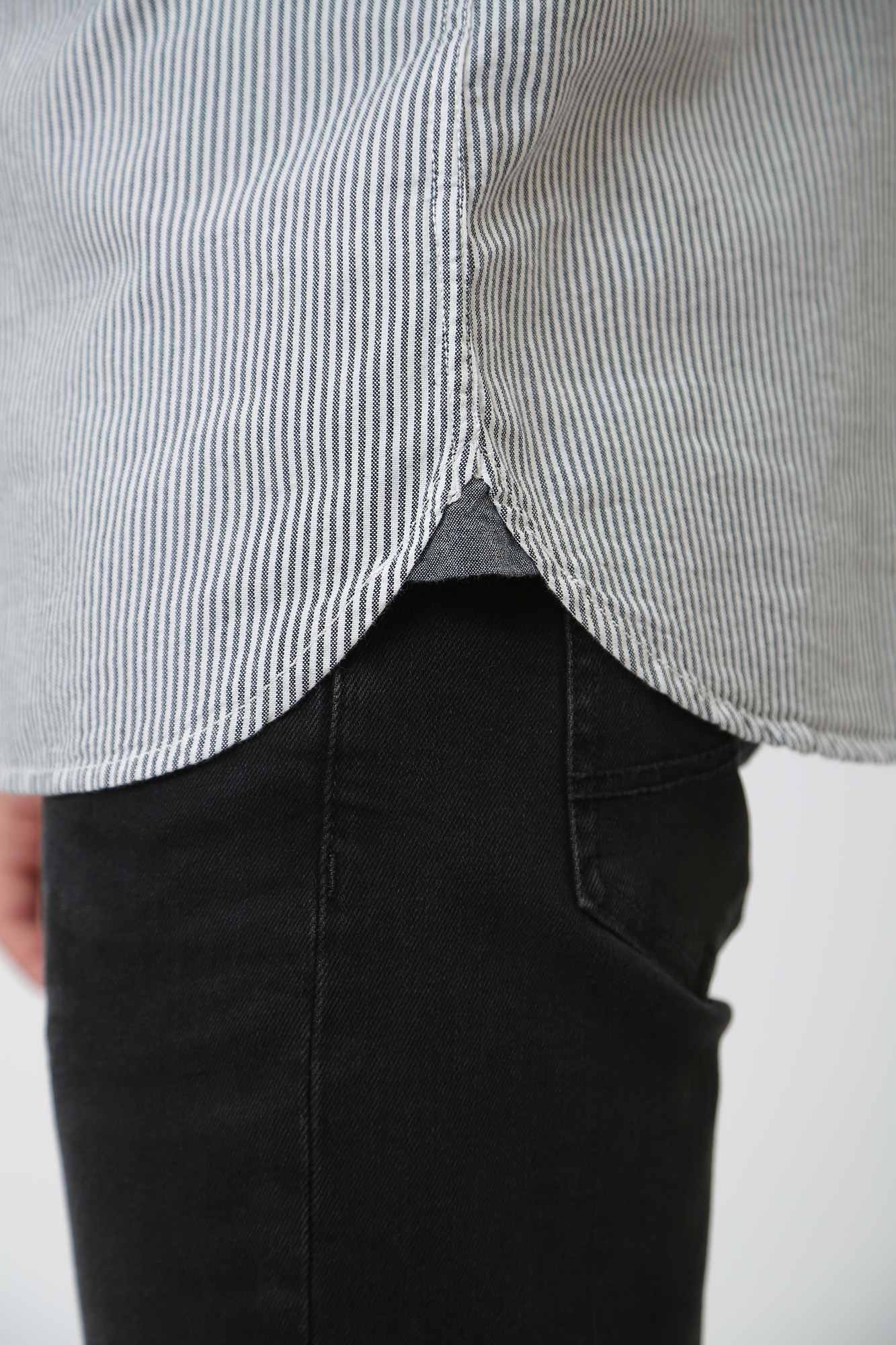 1014495 Рубашка с длинным рукавом Mustang Серый