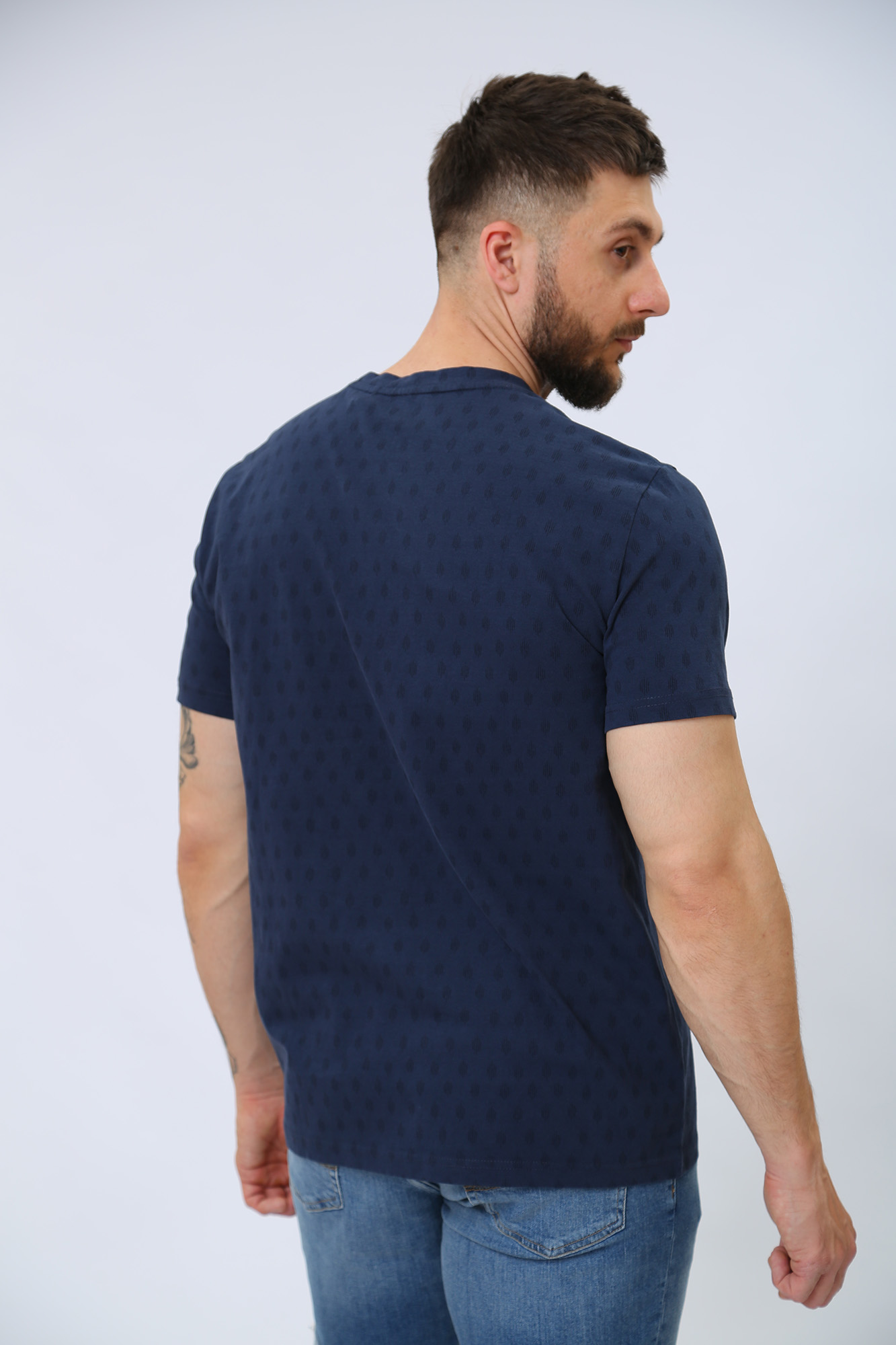 1013527 Футболка Mustang Синий