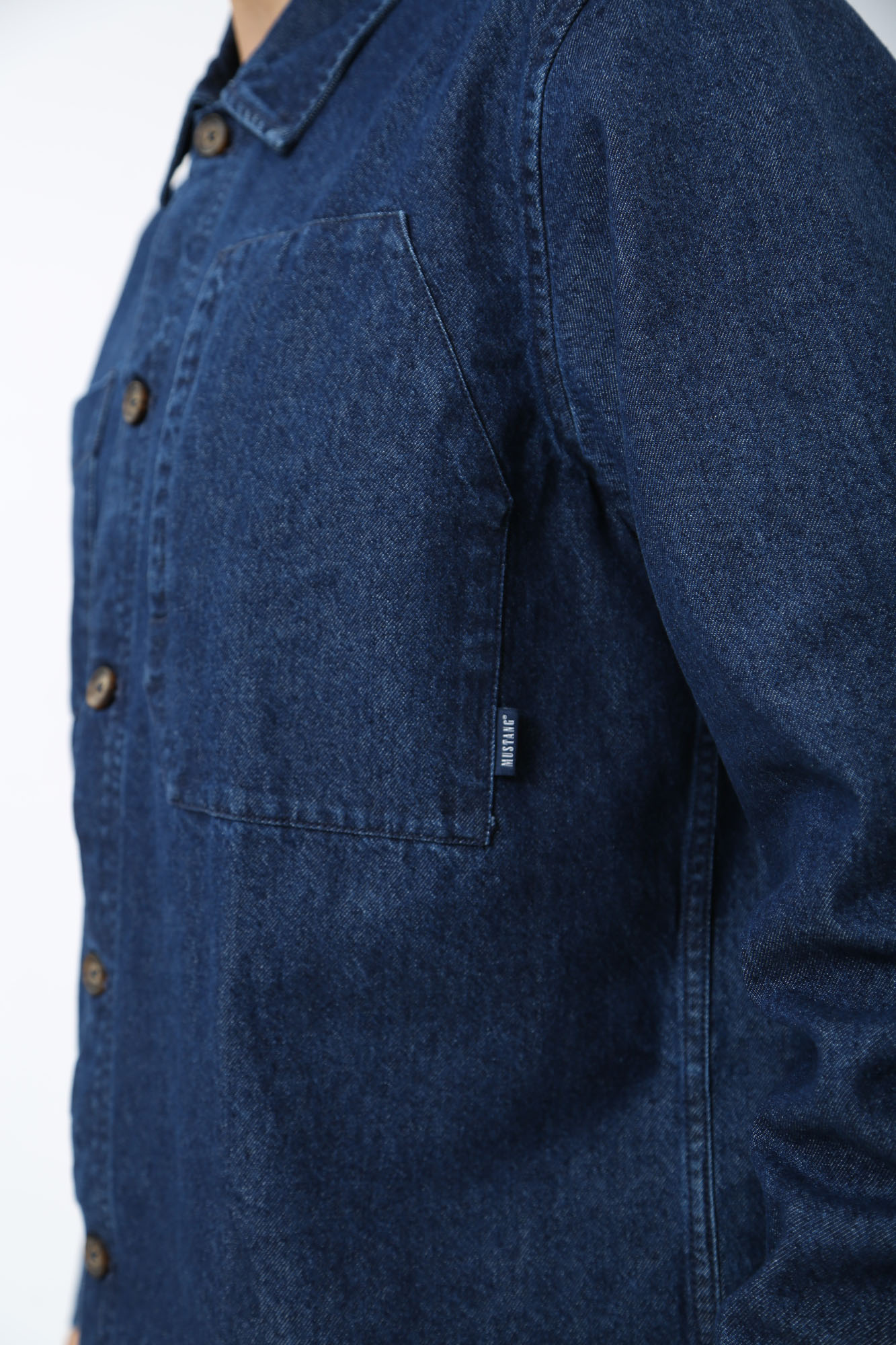 1014770-5000 Рубашка с длинным рукавом Mustang Синий