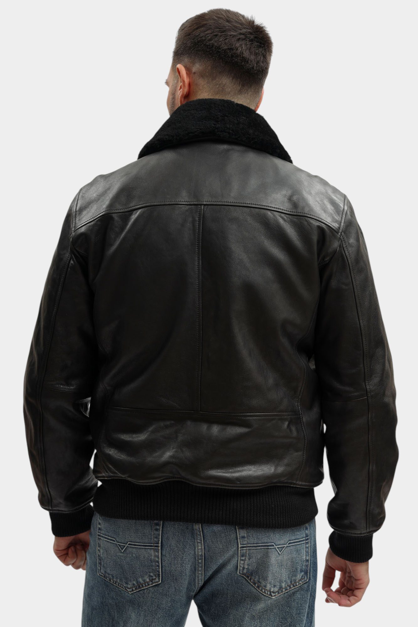 80000826_110117 Куртка кожаная Strellson Черный