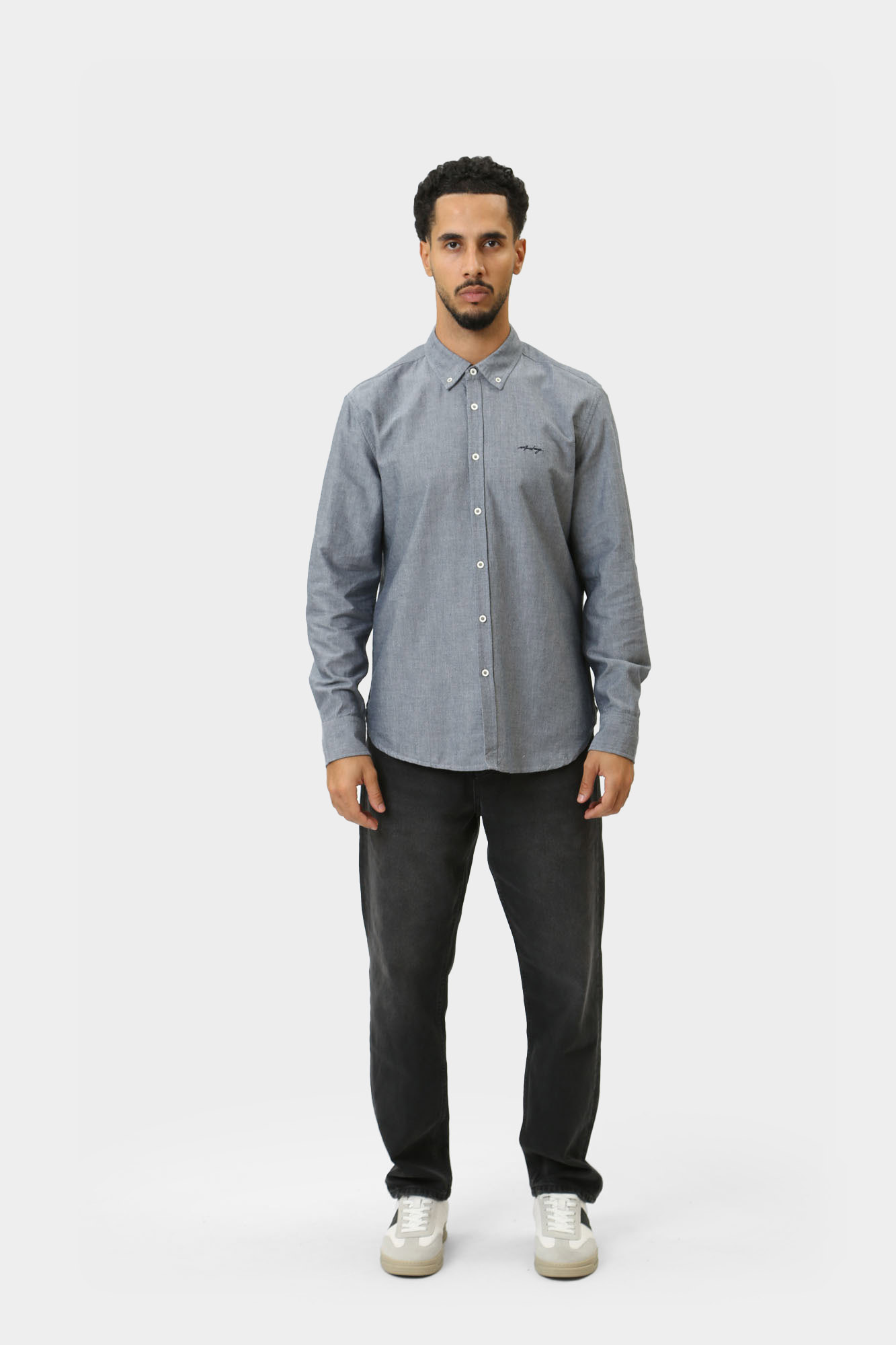 1015620 Рубашка с длинным рукавом Mustang Синий