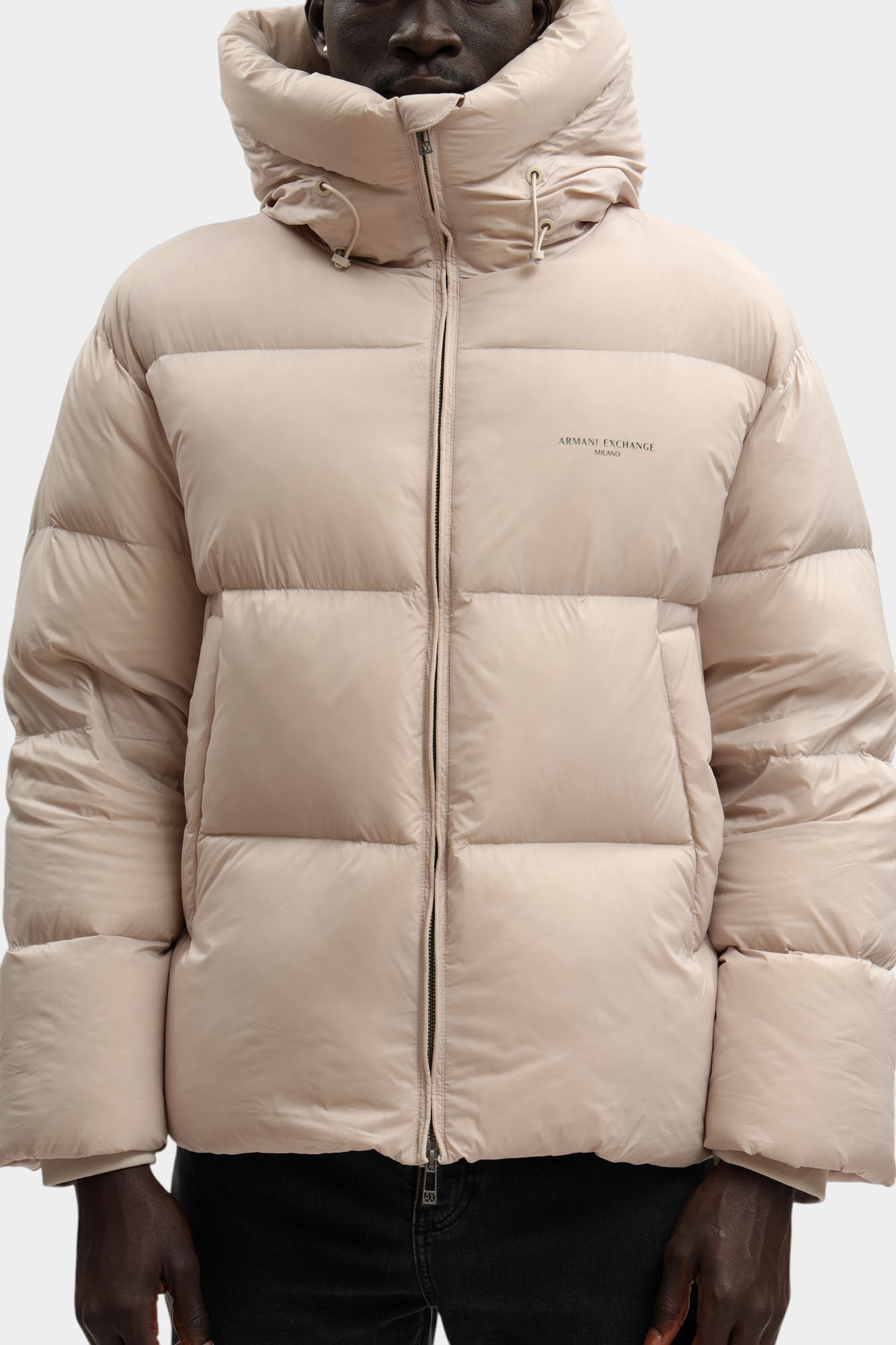 XM001115_AF16589 Куртка пуховая Armani Exchange Бежевый