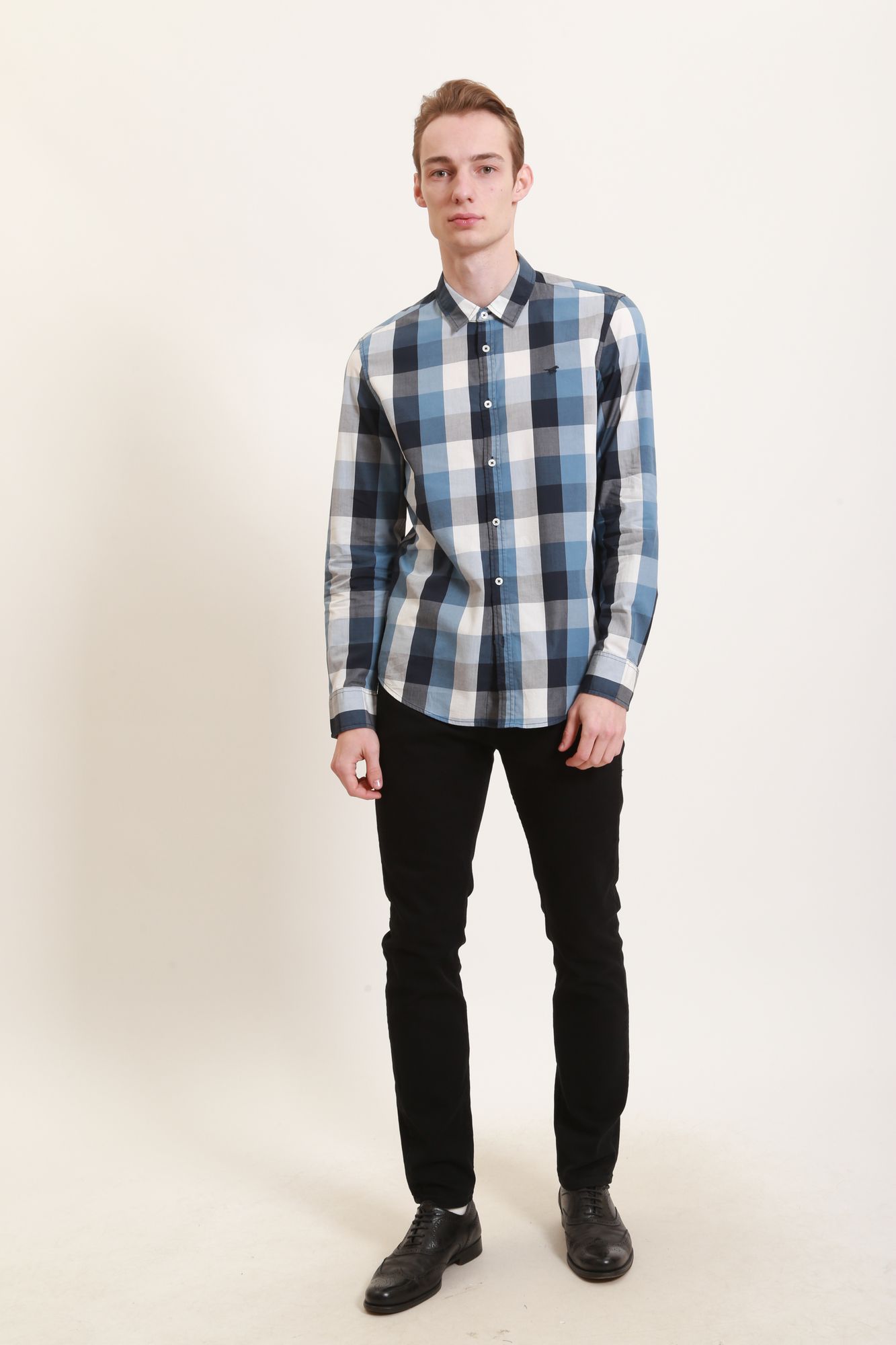 1010803- Рубашка Mustang Голубой