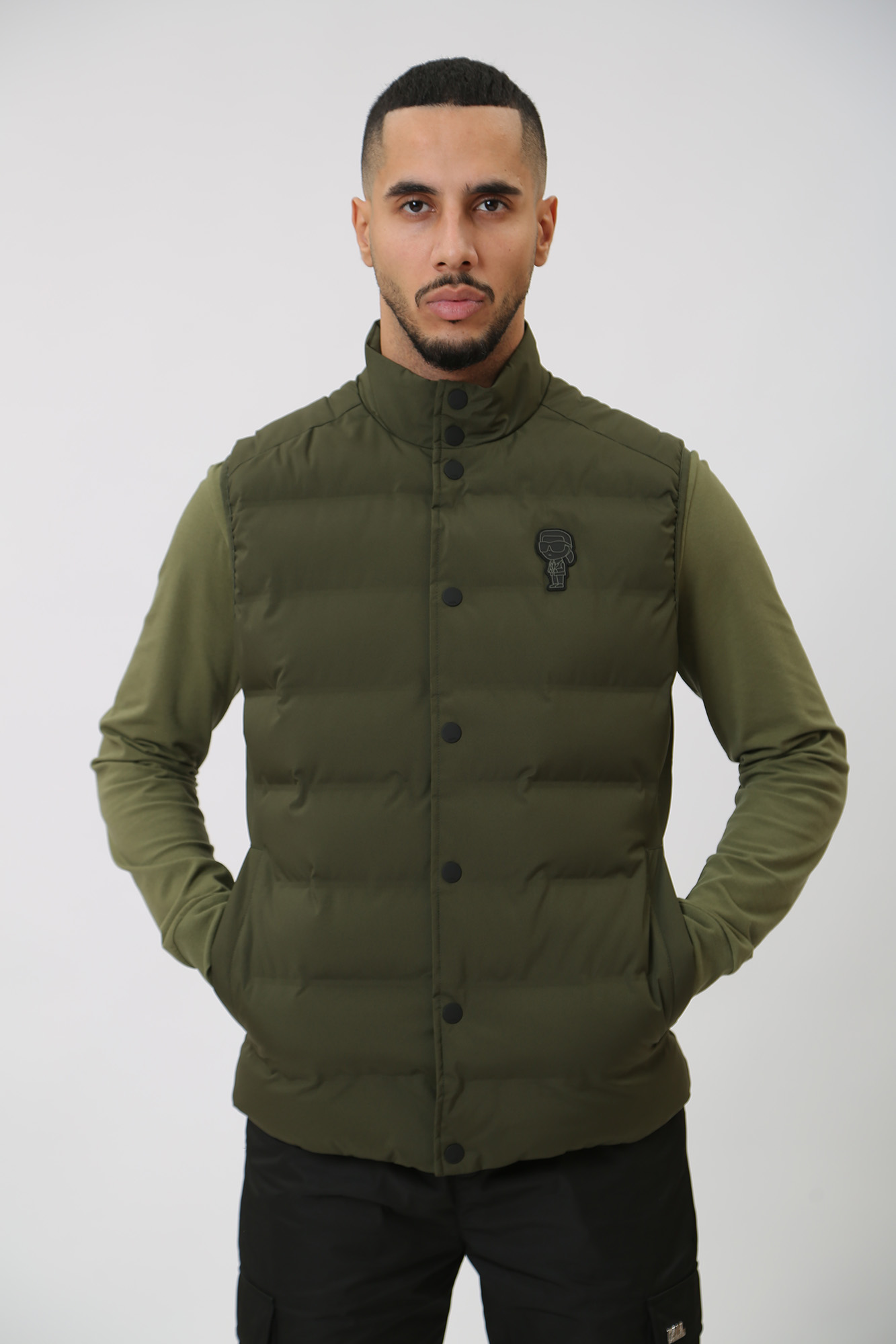 534585_505032 Жилет Karl Lagerfeld Зеленый