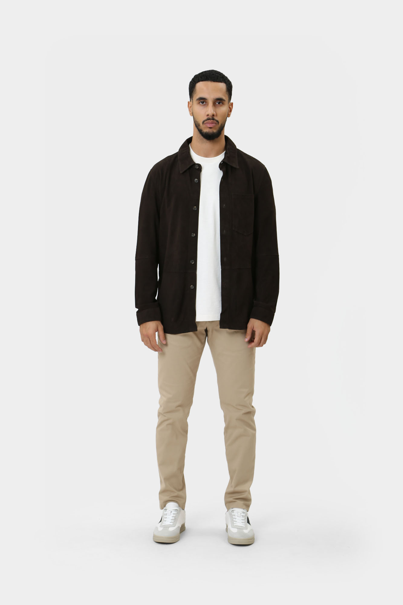 110109_80000620 Куртка кожаная Strellson Коричневый