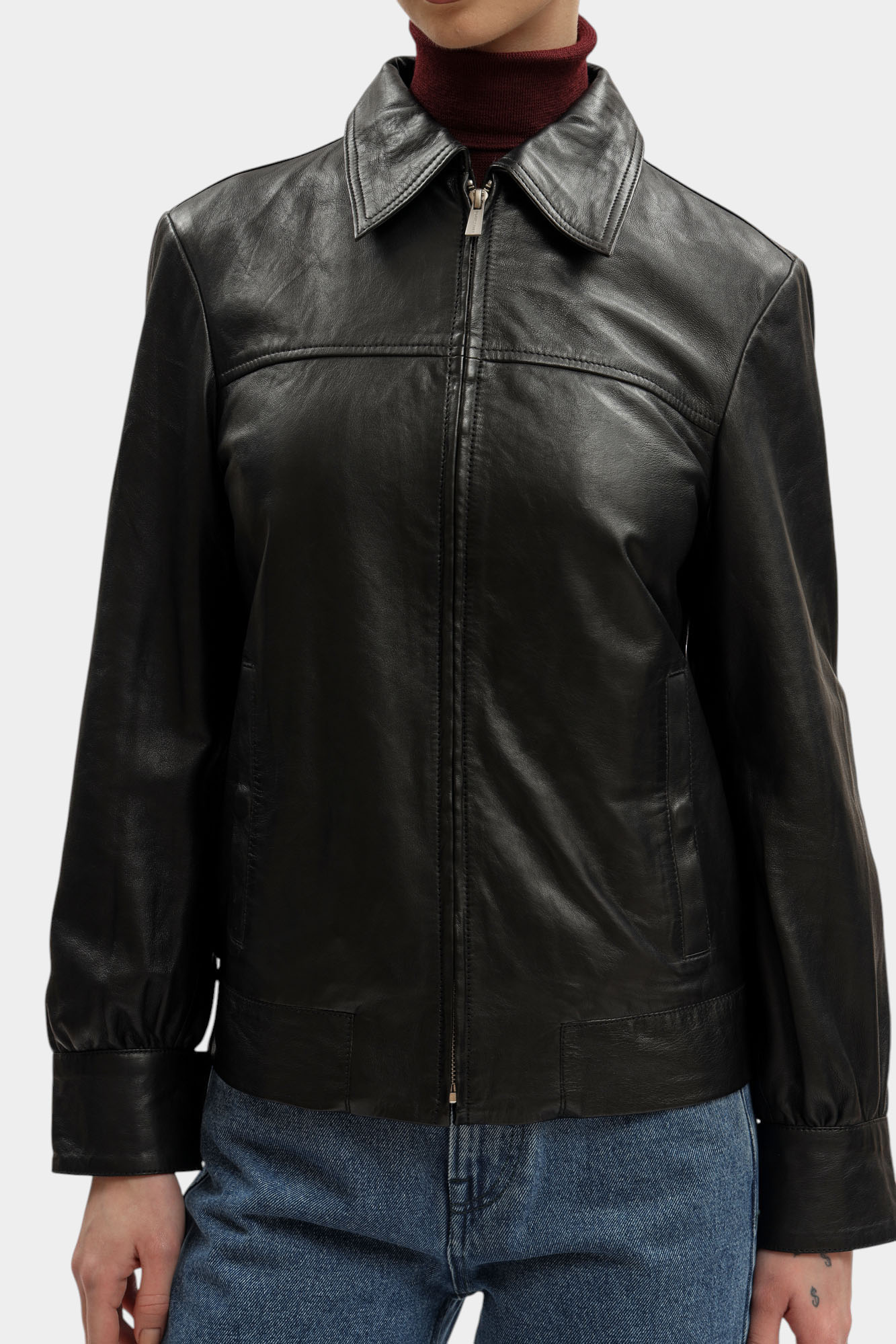 R357A000711N-WL902L03-04DP куртка кожаная trussardi 