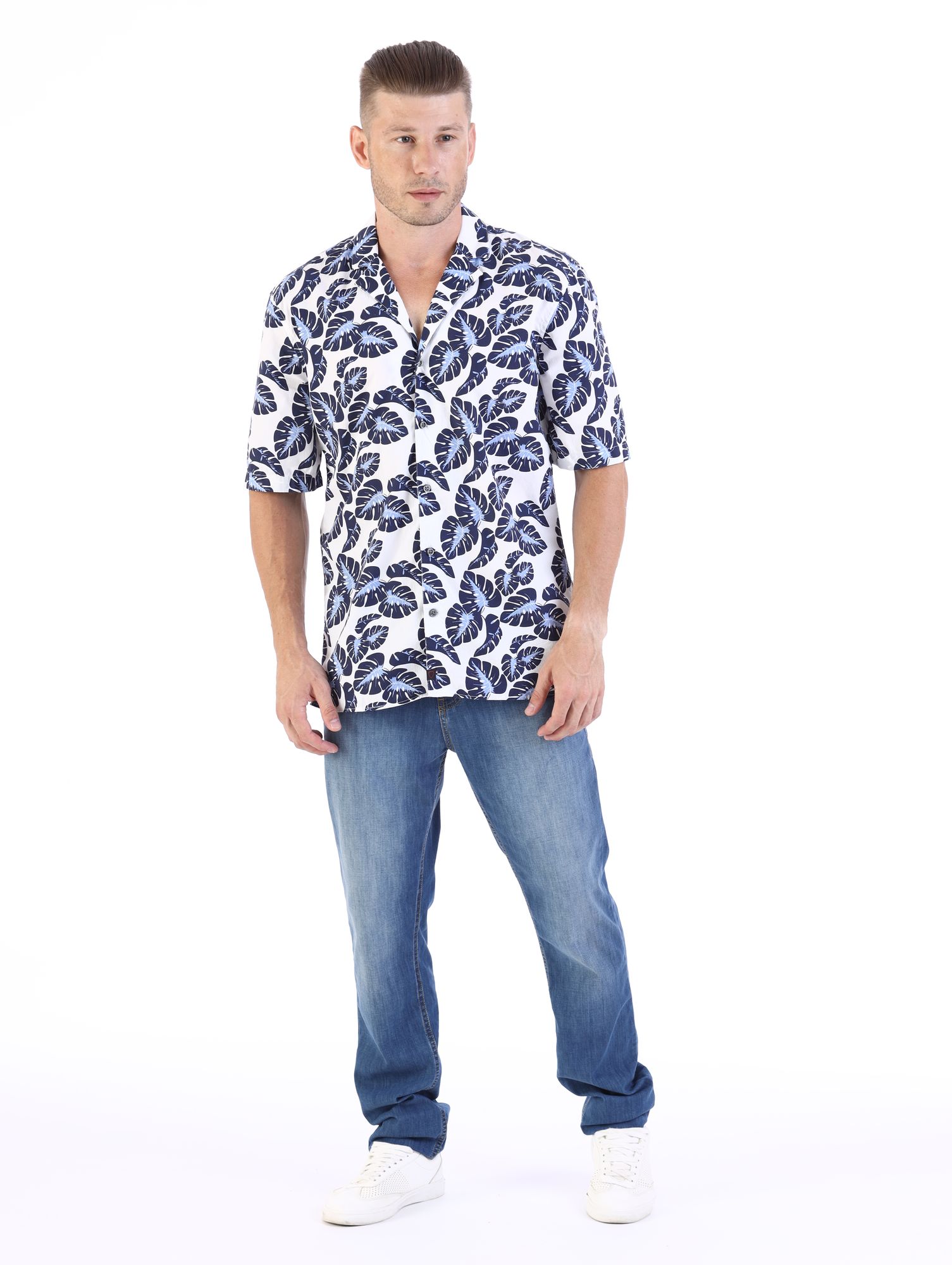 30014489_10006768 Сорочка Strellson Белый