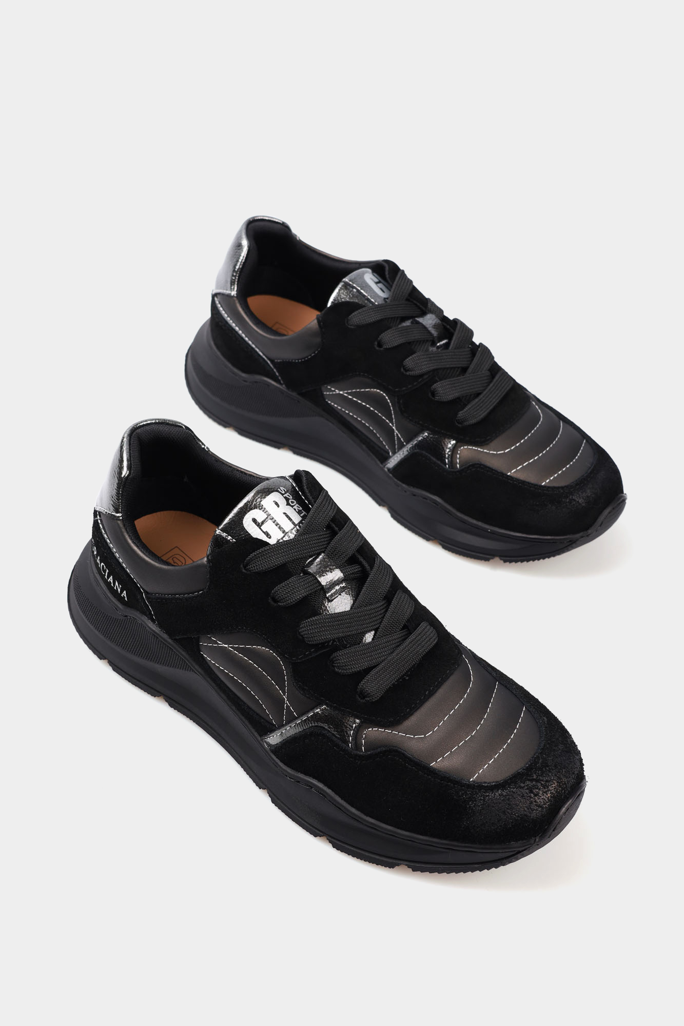 QS599-D205 Кроссовки Graciana Черный
