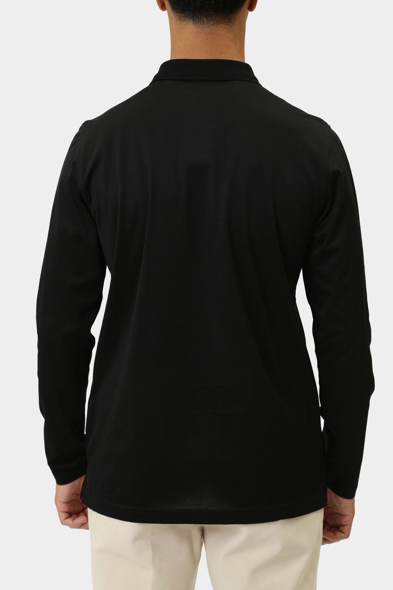 544200_745000 Поло с длинным рукавом Karl Lagerfeld Черный