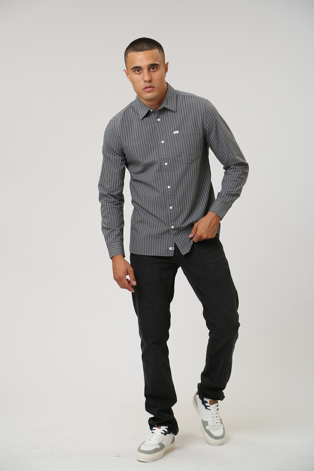 PM308011 Рубашка с длинным рукавом Pepe Jeans Серый