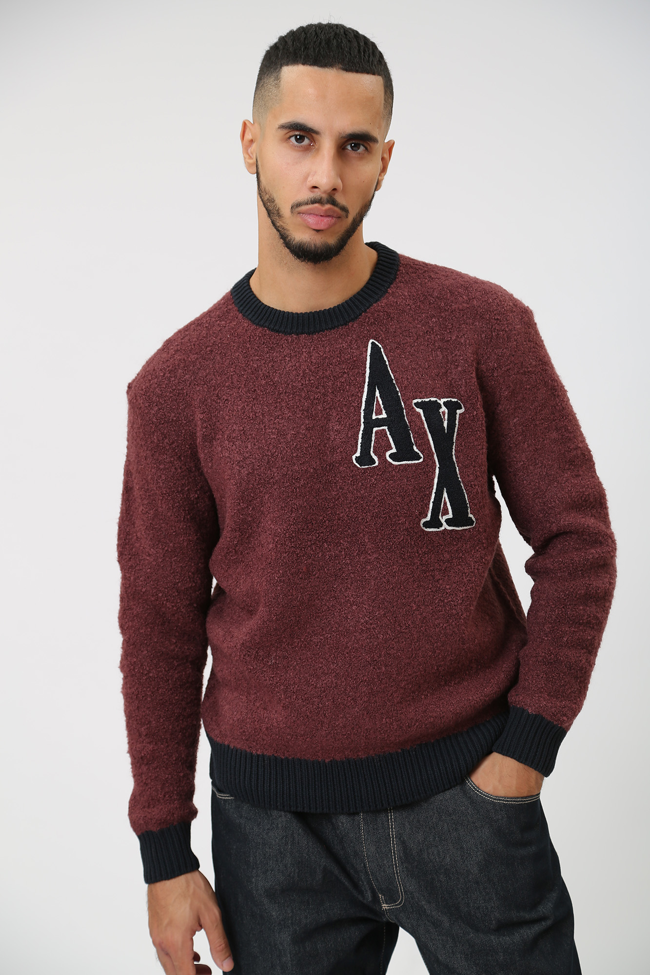 6RZM2B_ZM3GZ Джемпер Armani Exchange Бордовый