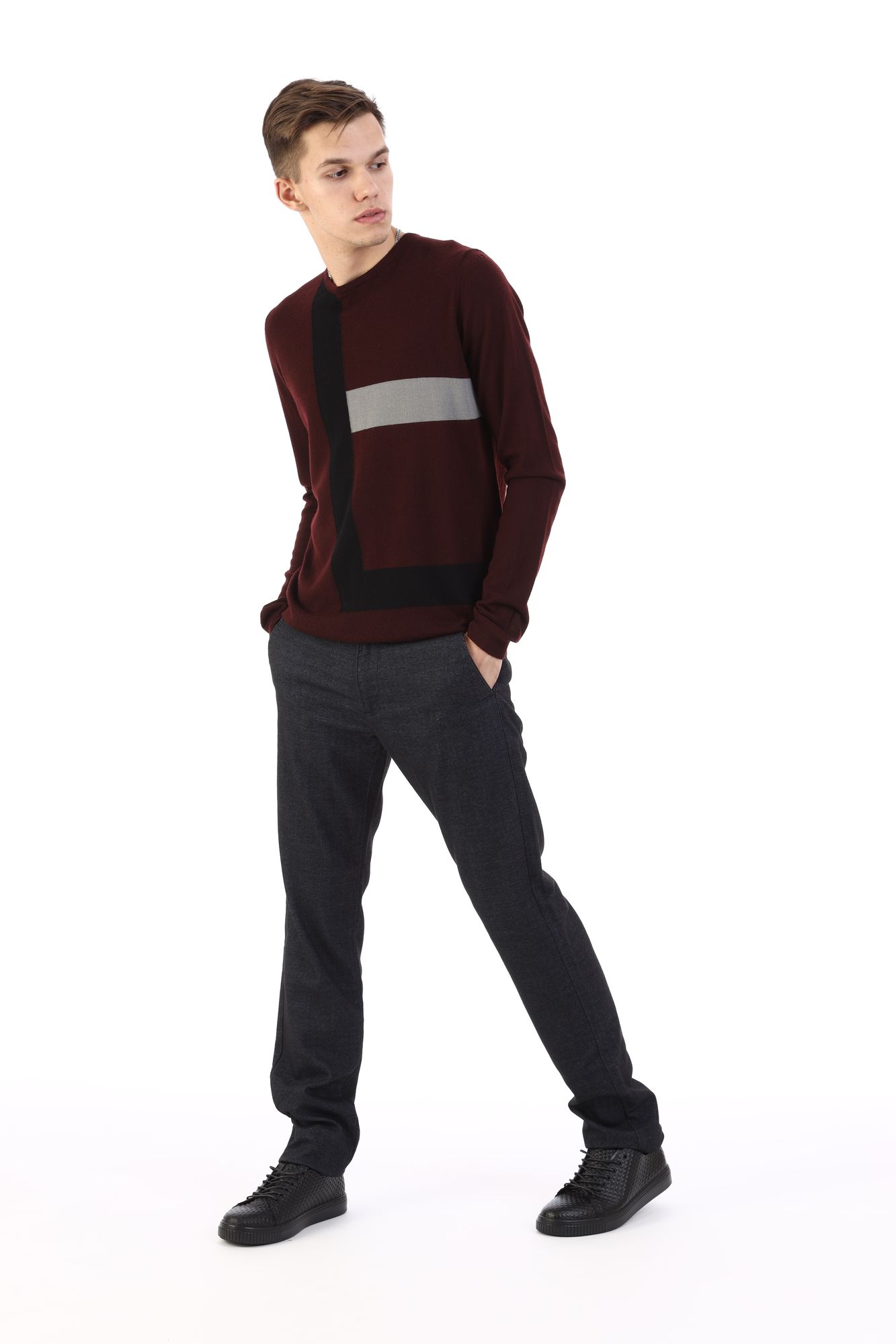 67346_560 Джемпер Lagerfeld Бордовый