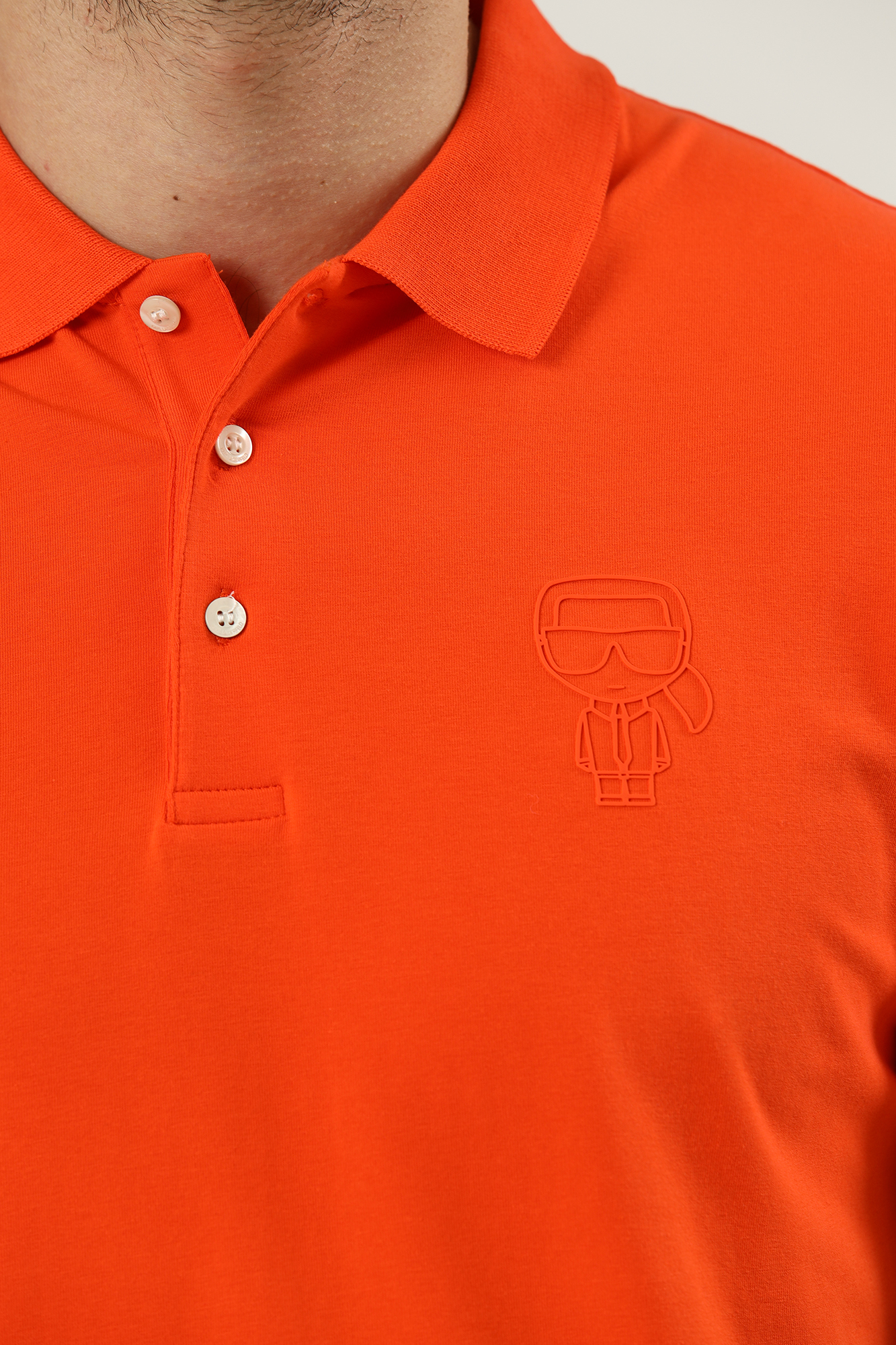 521221_745084 Поло Karl Lagerfeld Оранжевый