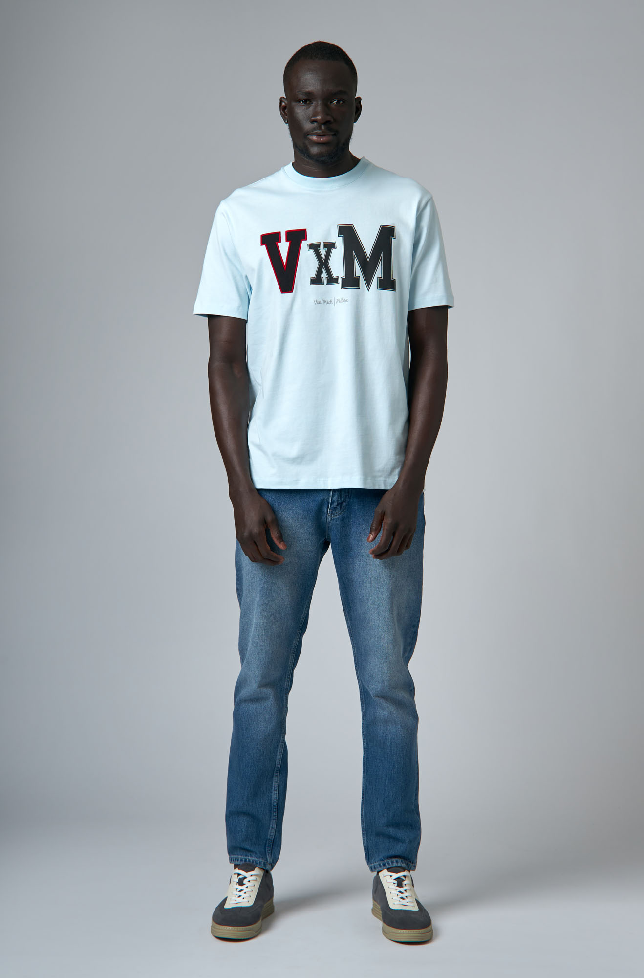 VM-ERK-22-420 Футболка Van Mich Голубой