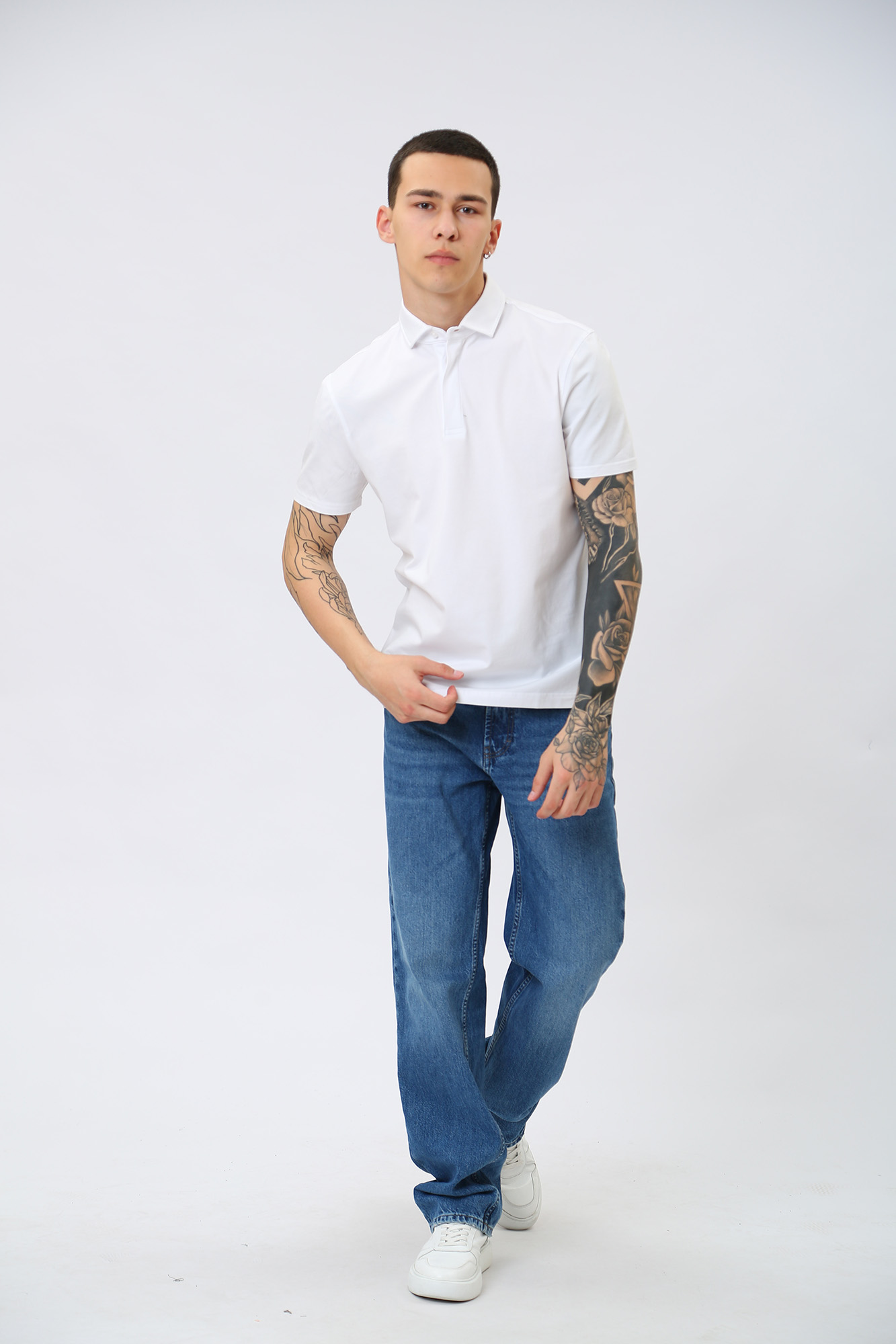 30036323_10011167 Поло Strellson Белый