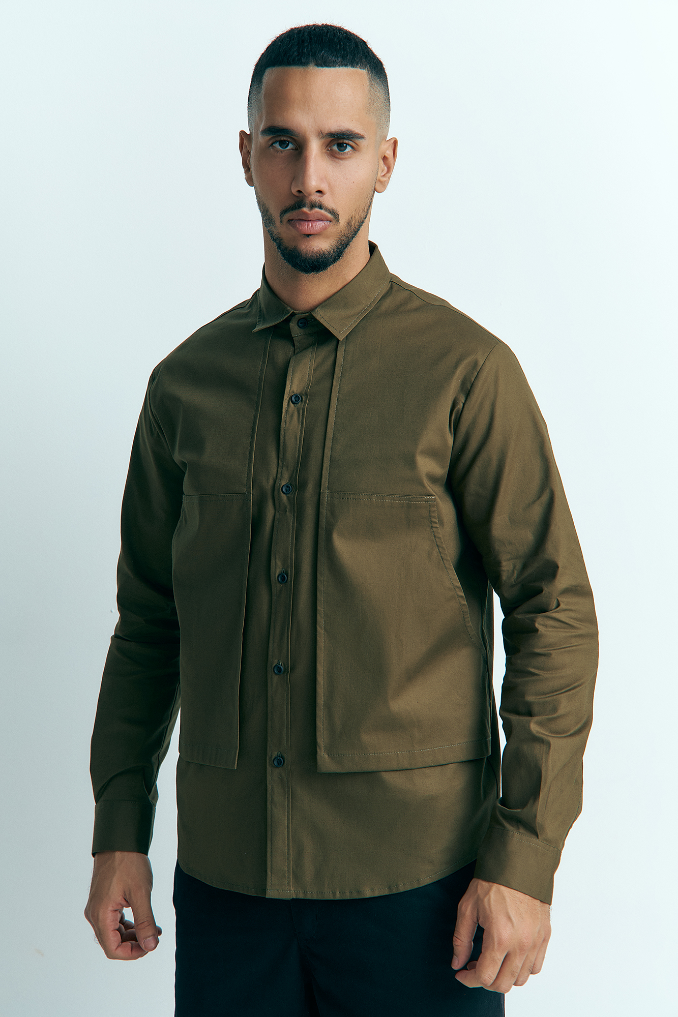 M-232-TH-56-0173 Рубашка с длинным рукавом The Hills Хаки