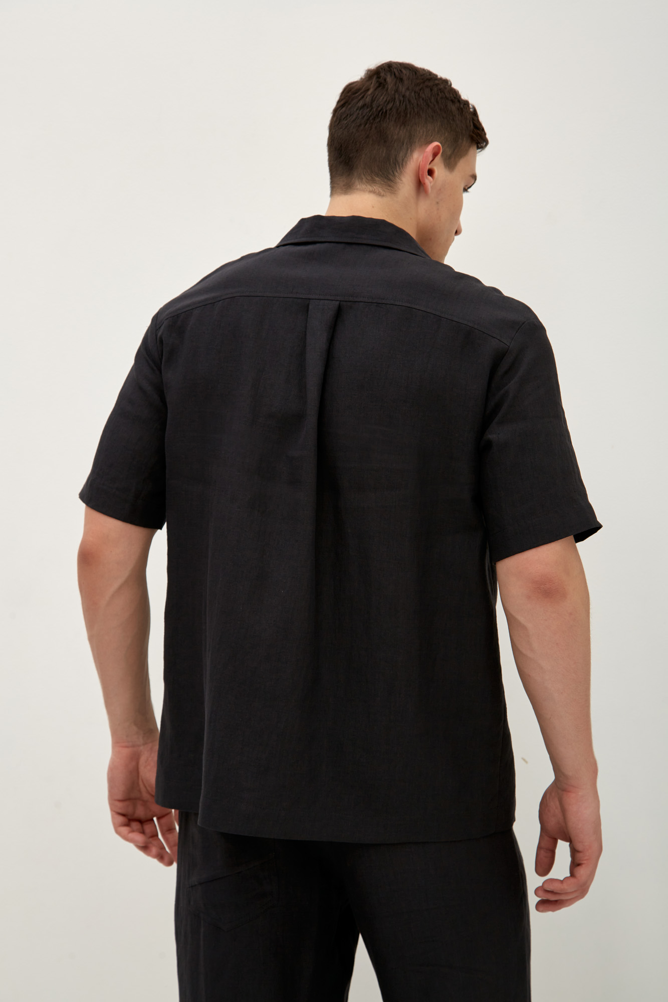 M-241-P-56-1066 Рубашка с коротким рукавом The Hills Черный