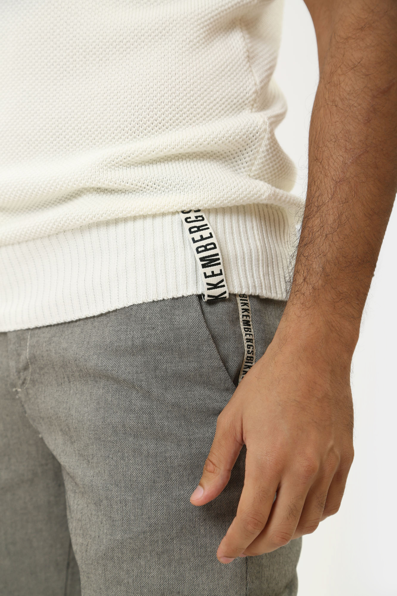 PBMM0085 Поло Bikkembergs Серый