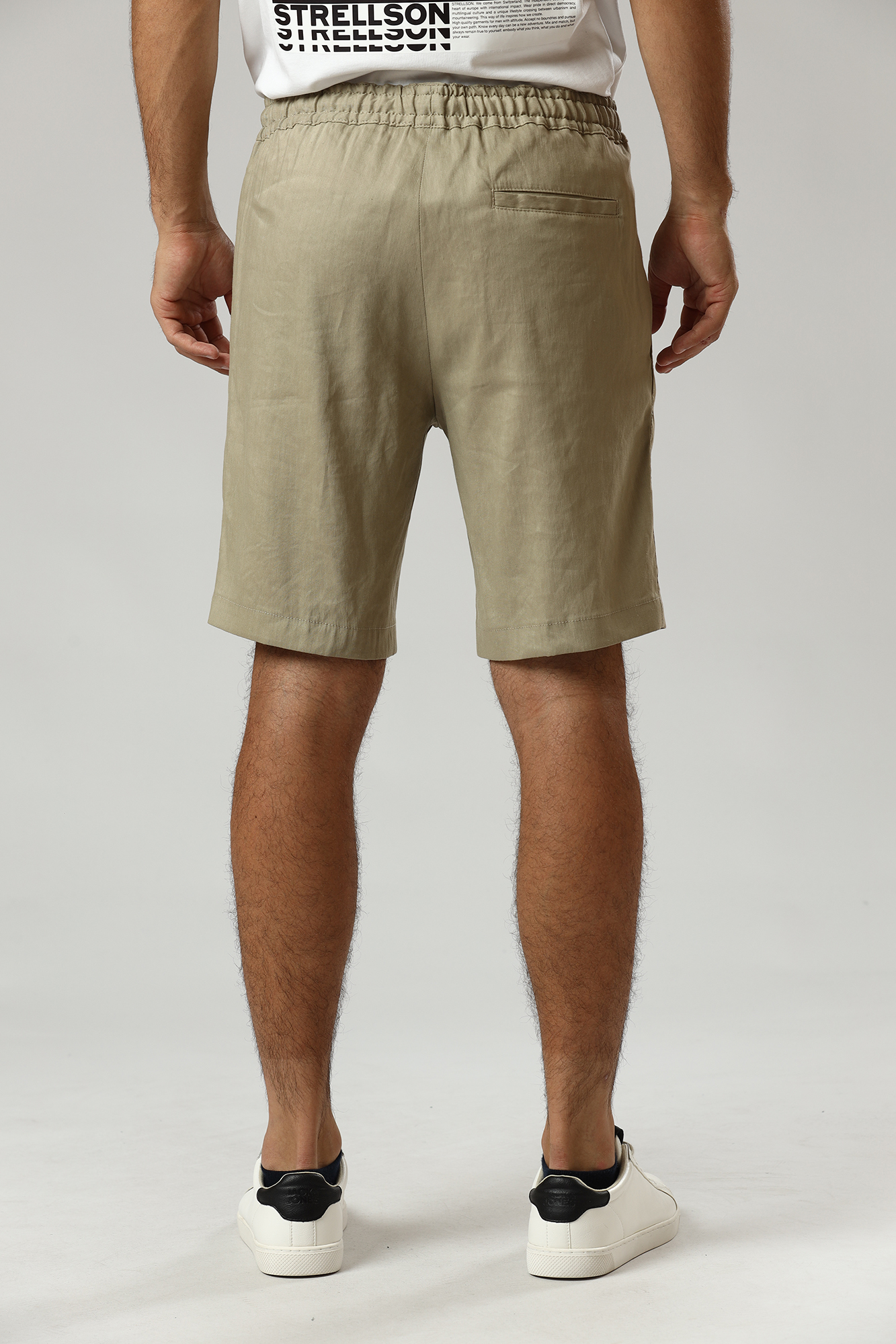 30032097_10013342 Шорты льняные Strellson Бежевый