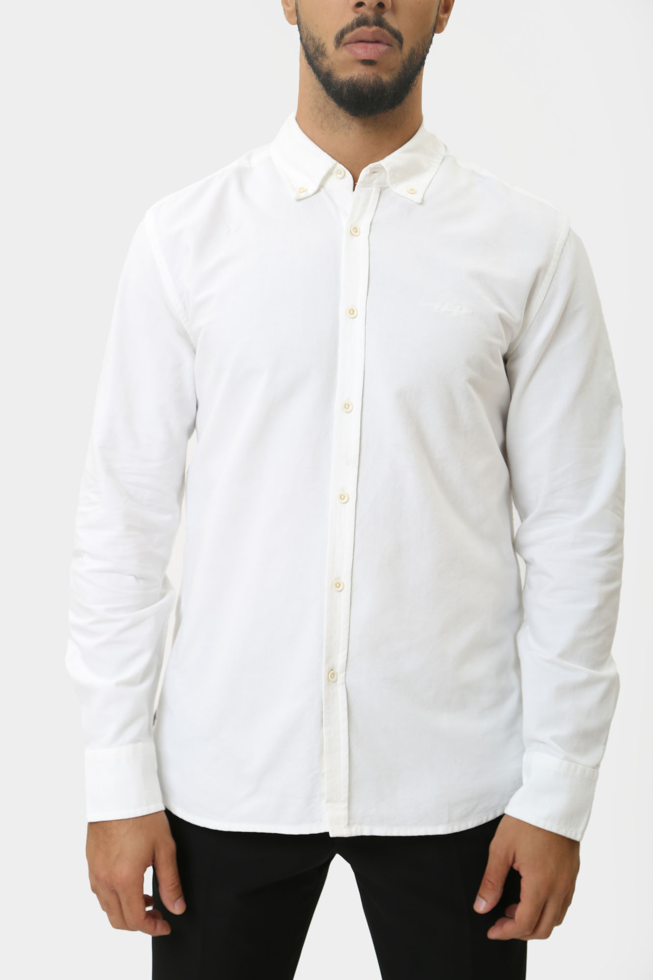 1015620 Рубашка с длинным рукавом Mustang Белый