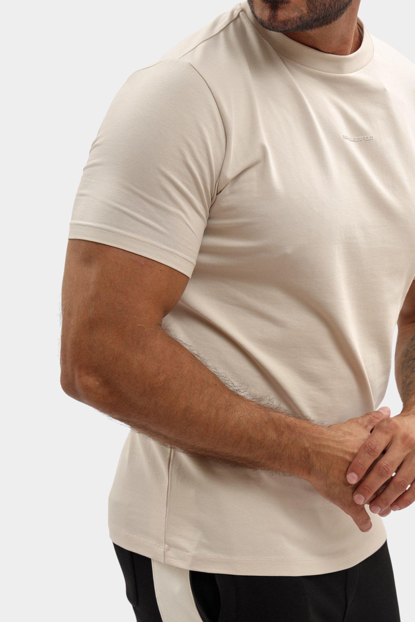 554235_755051 Футболка Karl Lagerfeld Бежевый