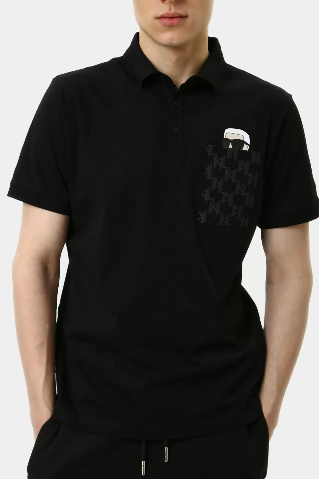 551251_745091 Поло Karl Lagerfeld Черный