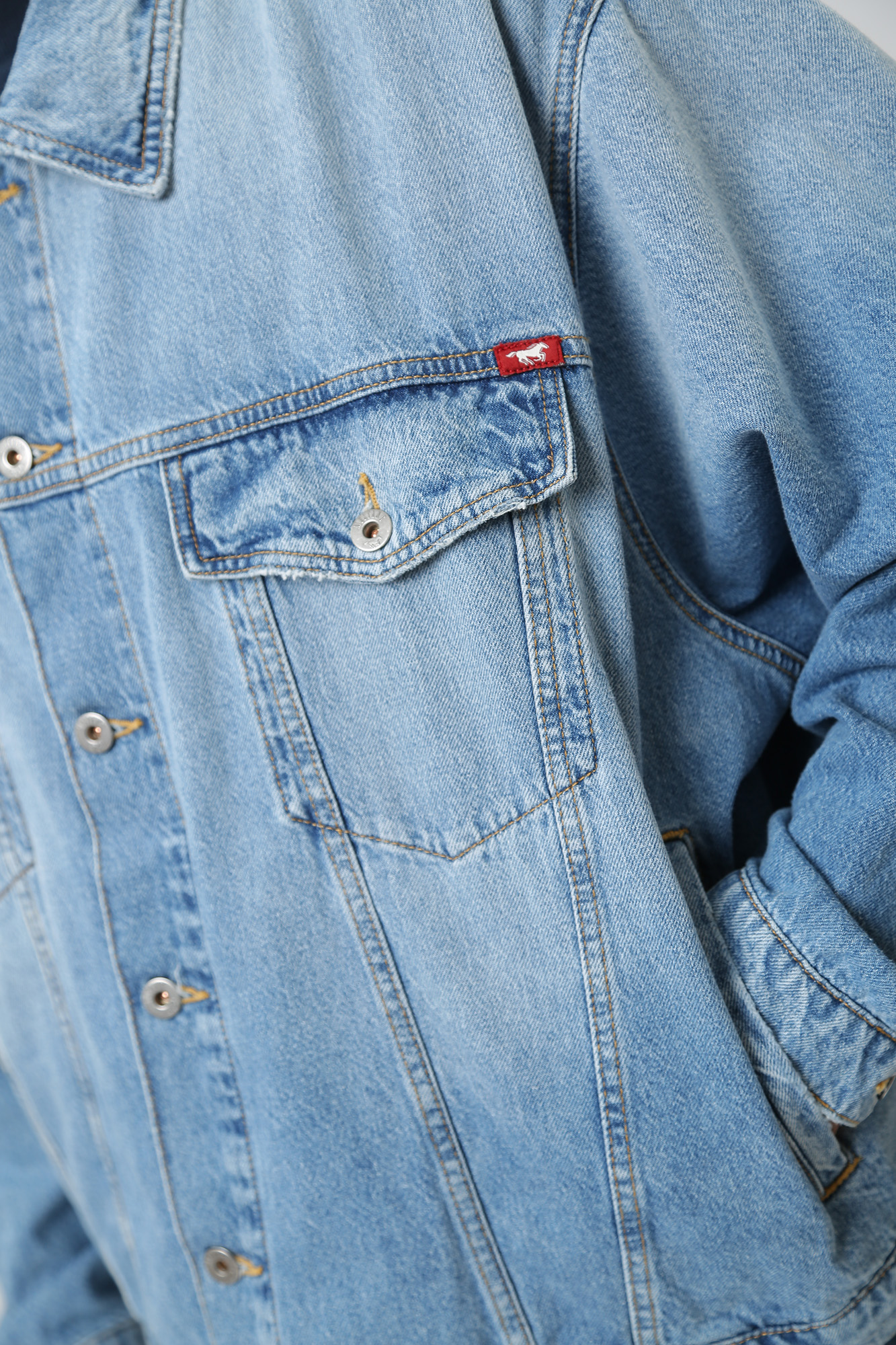 1014332-5000 Куртка джинсовая Mustang Голубой