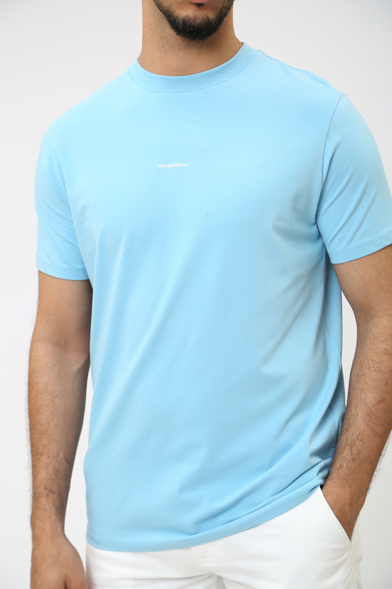 542221_75505 Футболка Karl Lagerfeld Голубой