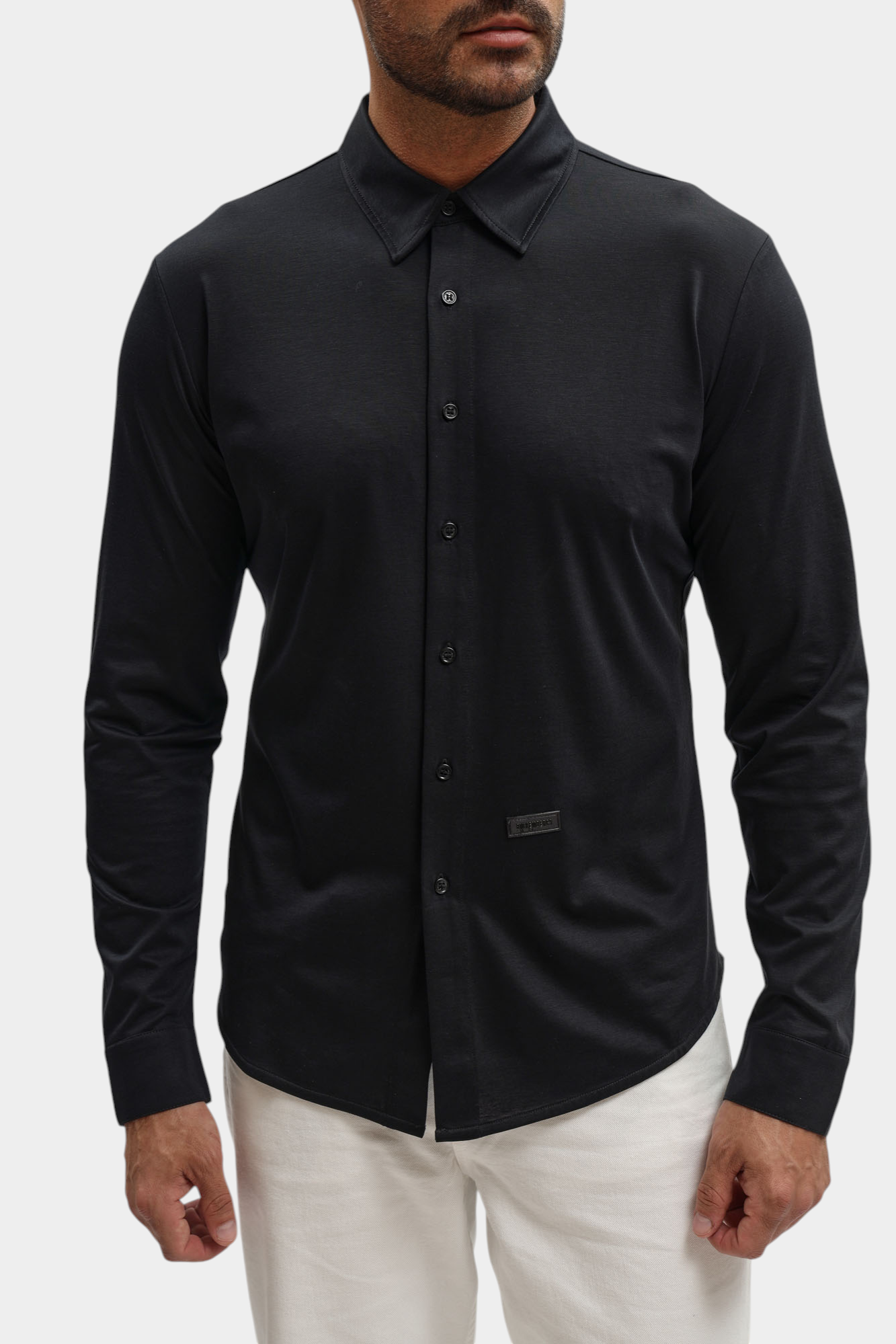 BMS1424 Рубашка Bikkembergs Черный