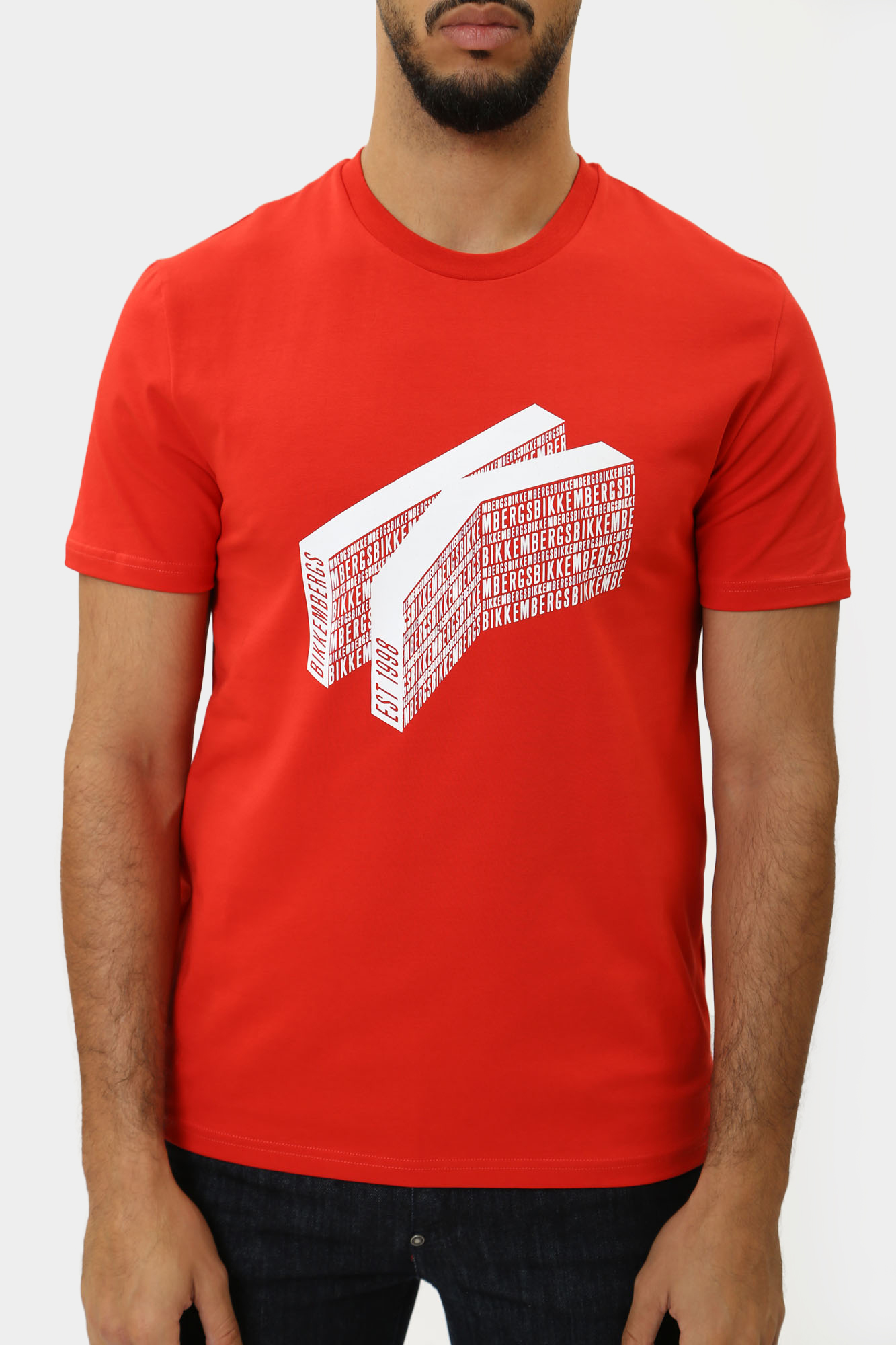 PBMT0248 Футболка Bikkembergs Красный