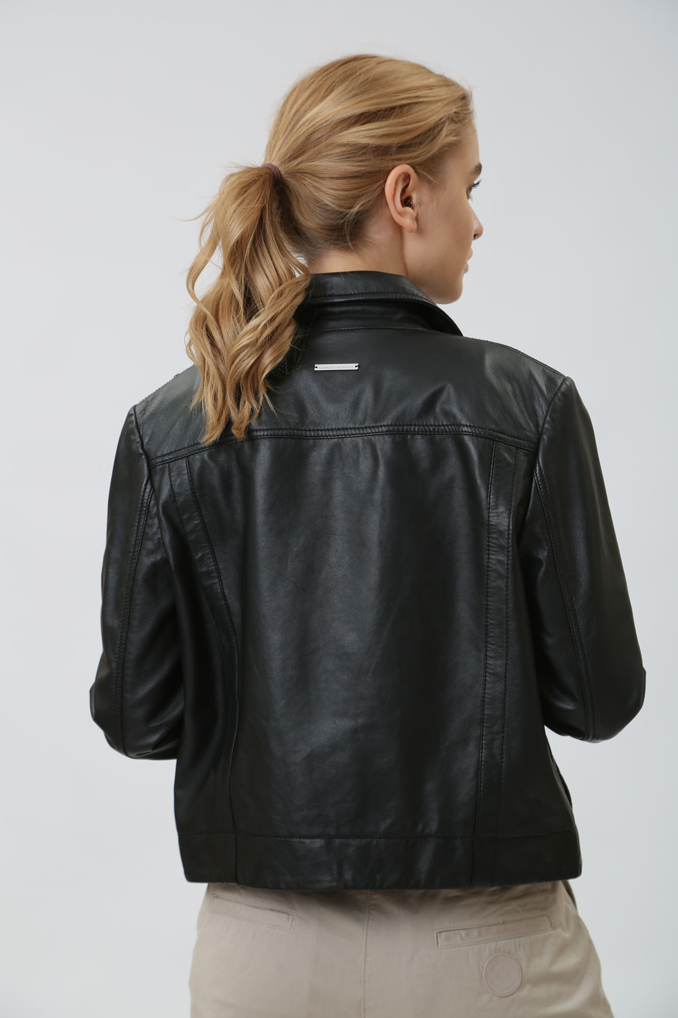 3DYB50_YLP1Z куртка кожаная armani exchange 