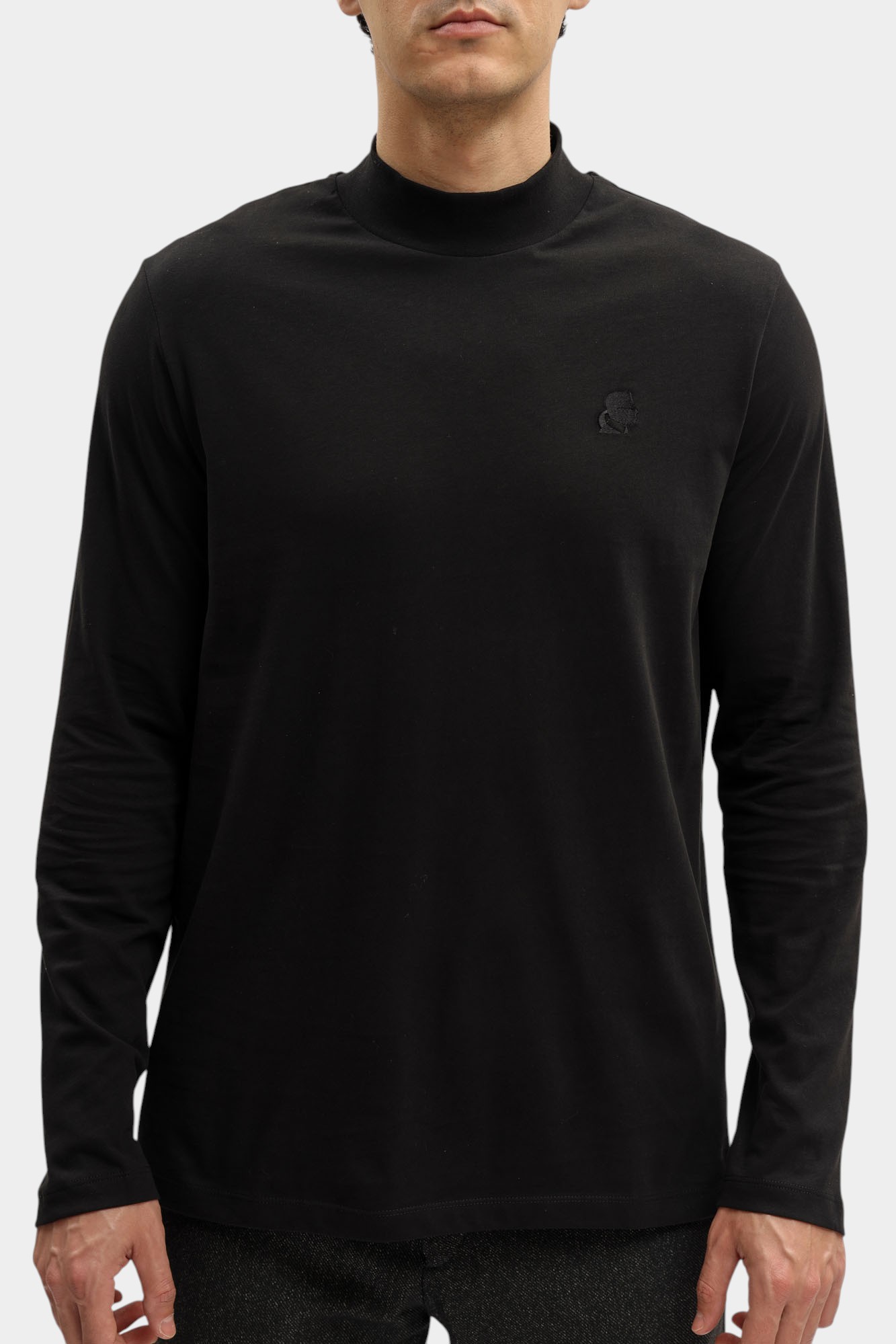 554226_755022 Лонгслив Karl Lagerfeld Черный