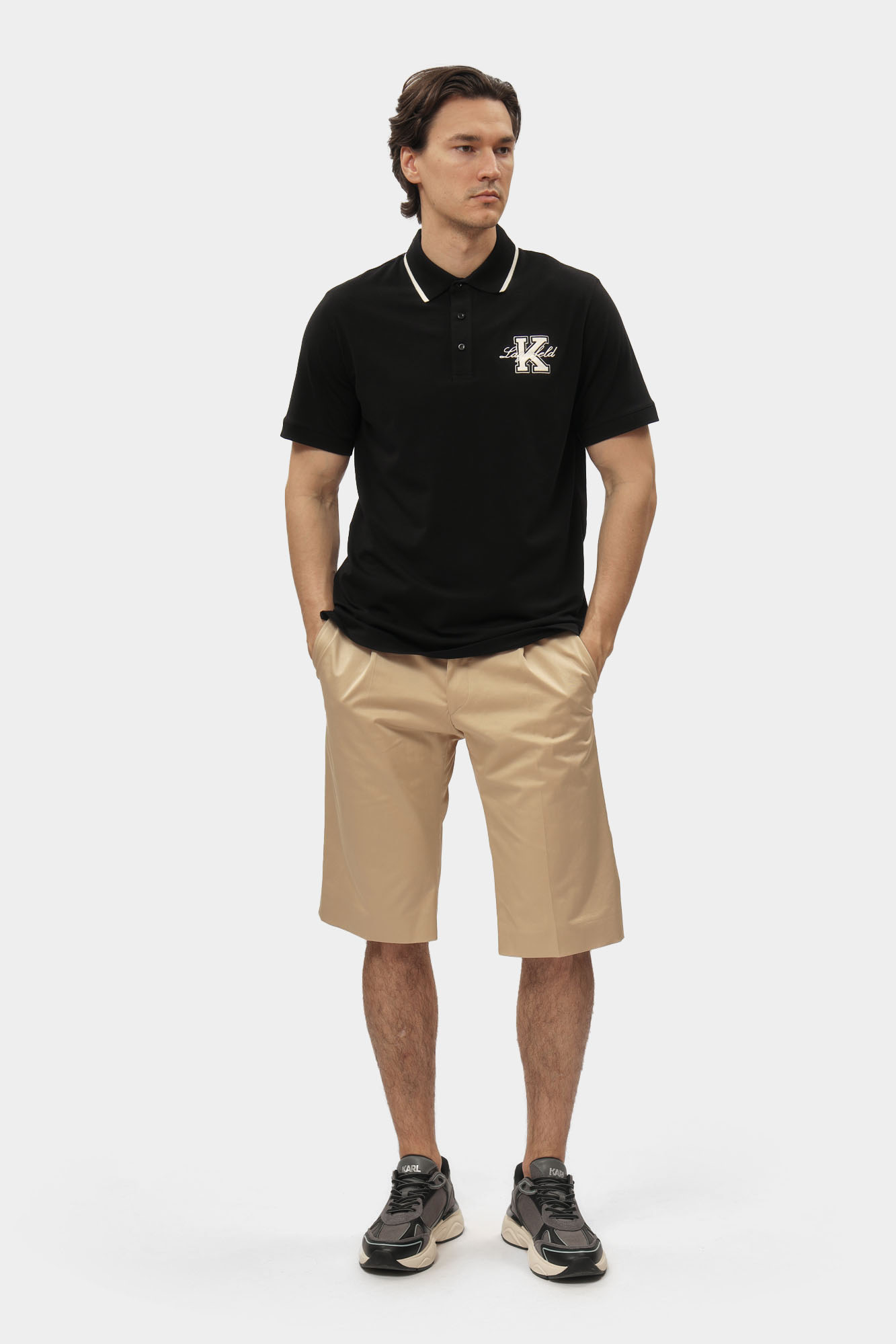 552221_745015 Поло Karl Lagerfeld Черный