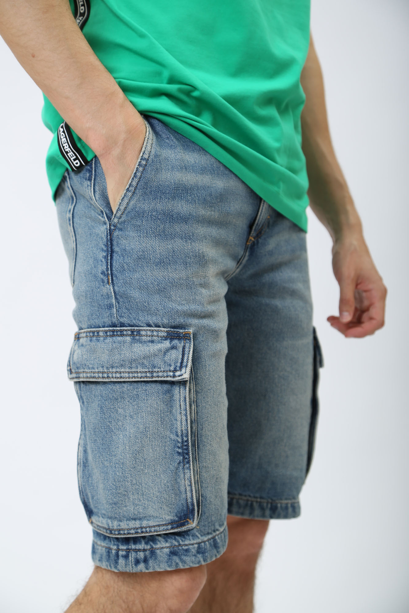 542865_255817 Шорты джинсовые Karl Lagerfeld Синий