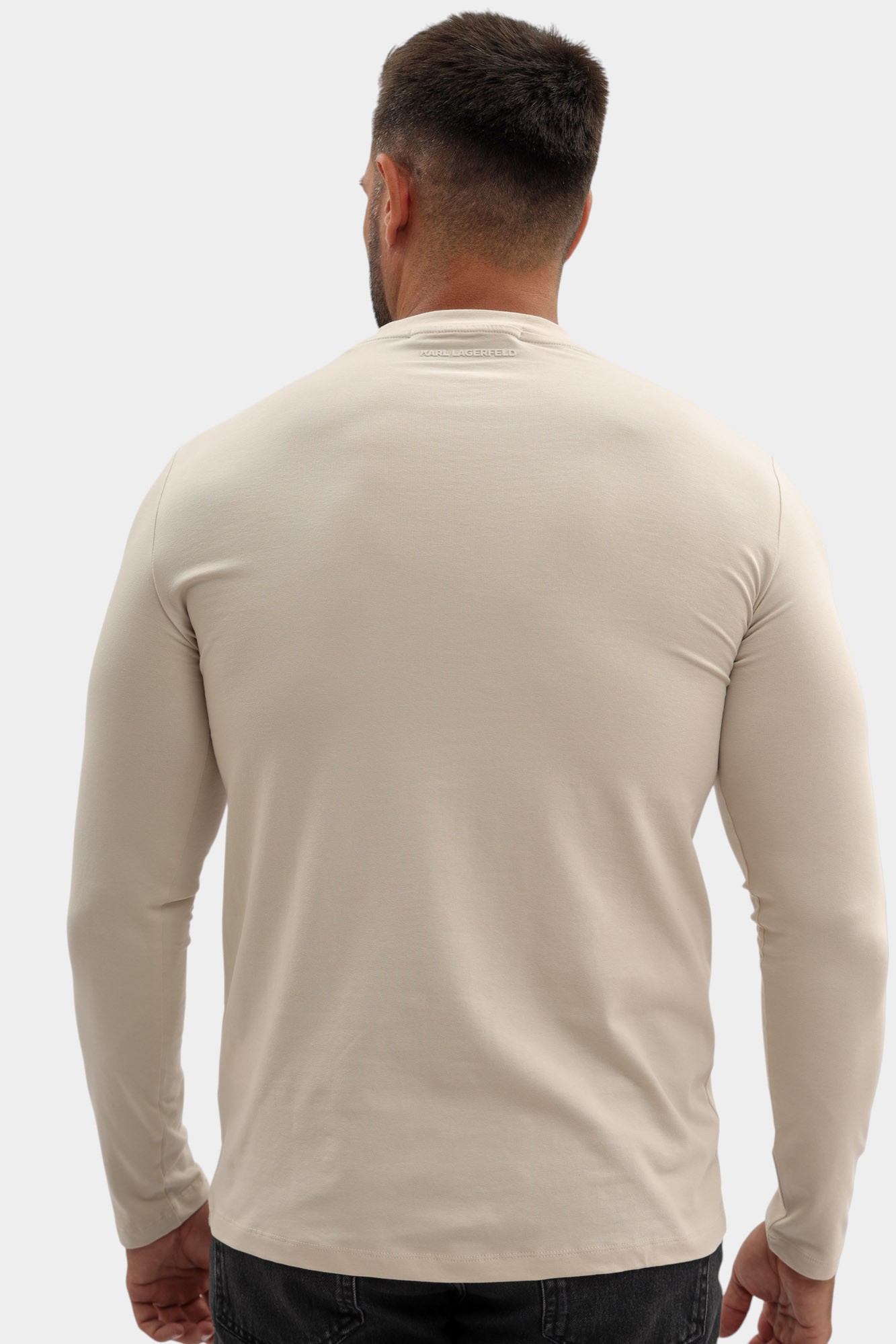 554221_755020 Лонгслив Karl Lagerfeld Бежевый