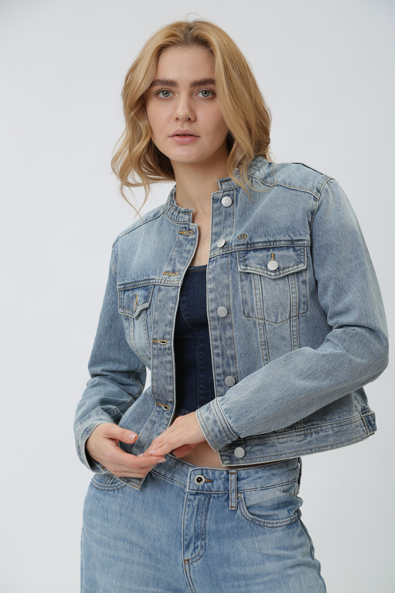 3DYB60_Y14BZ куртка джинсовая armani exchange 