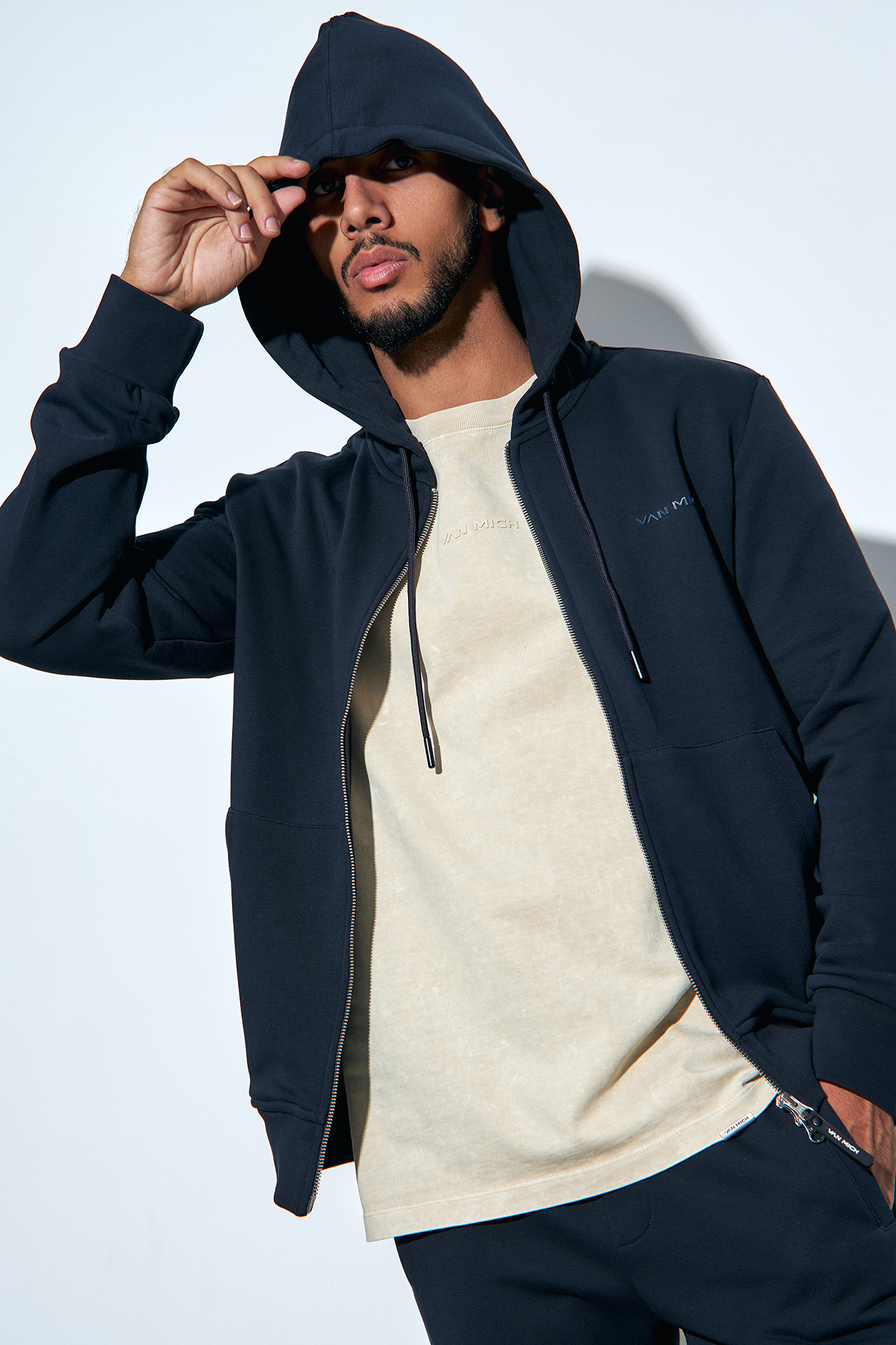 VM-232-20-037 Толстовка с капюшоном Van Mich Синий