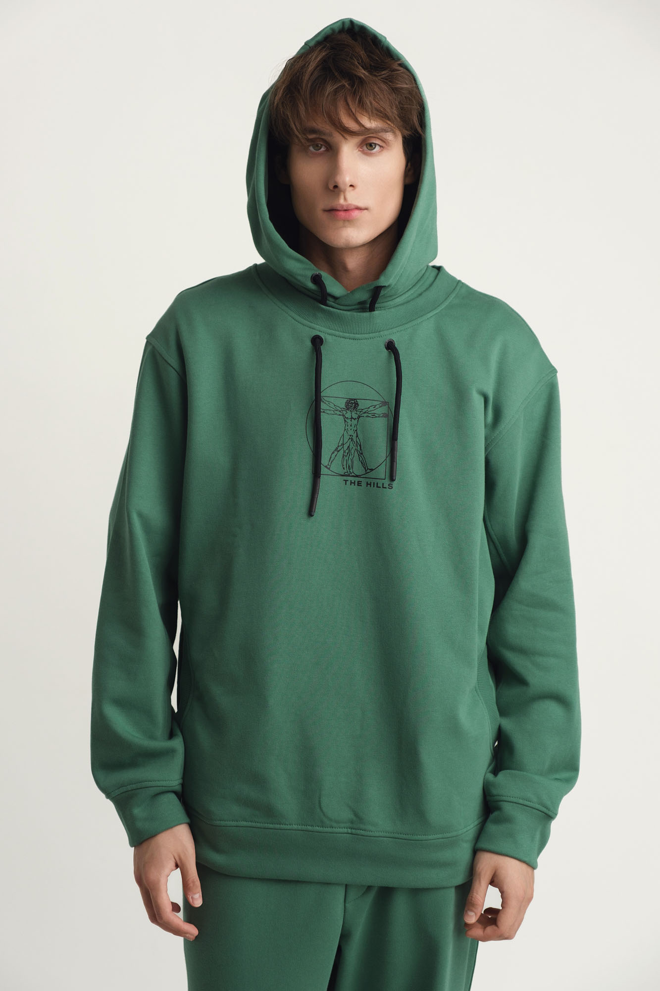 M-242-P-20-0019 Худи The Hills Зеленый