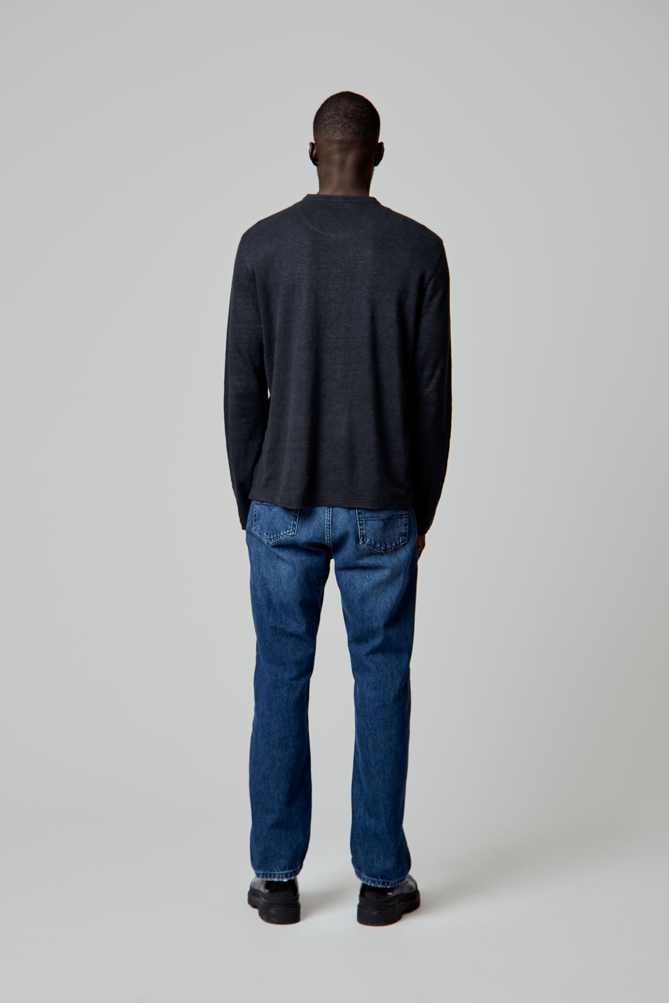 VM-OMA-55-381 Поло с длинным рукавом Van Mich Черный