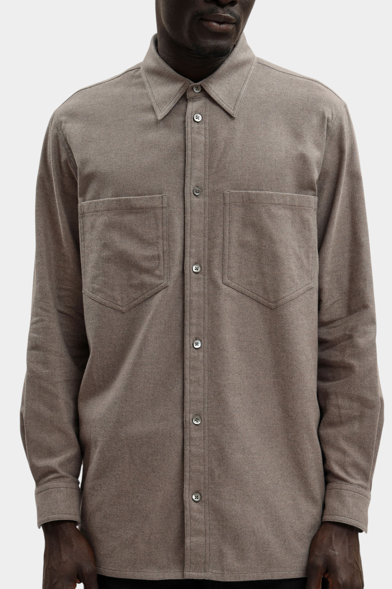 Рубашка с длинным рукавом Emporio Armani Коричневый