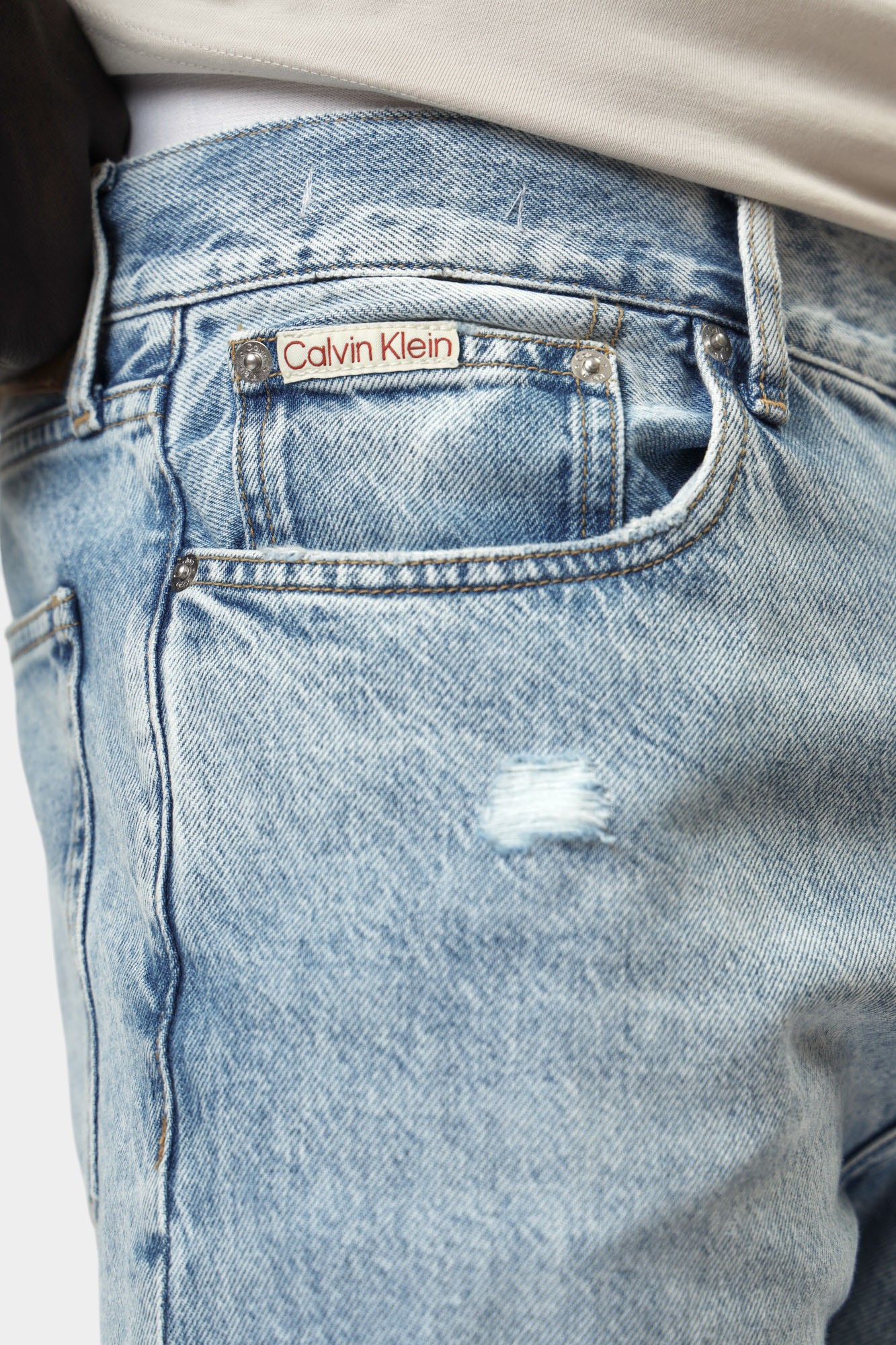 J30J327014 Брюки джинсовые Calvin Klein Jeans Голубой