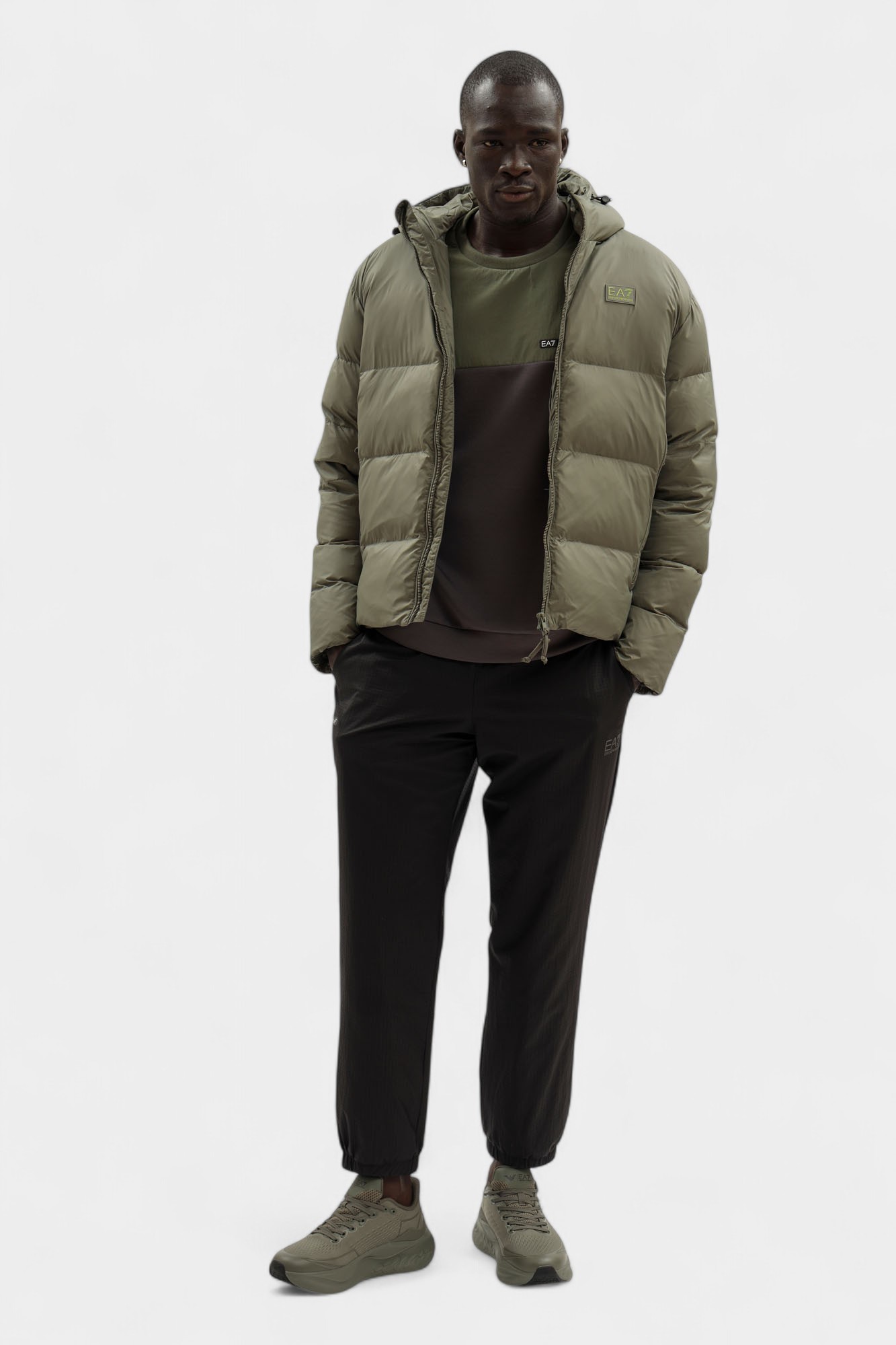 7M000694_AF15956 Куртка пуховая EA7 Зеленый