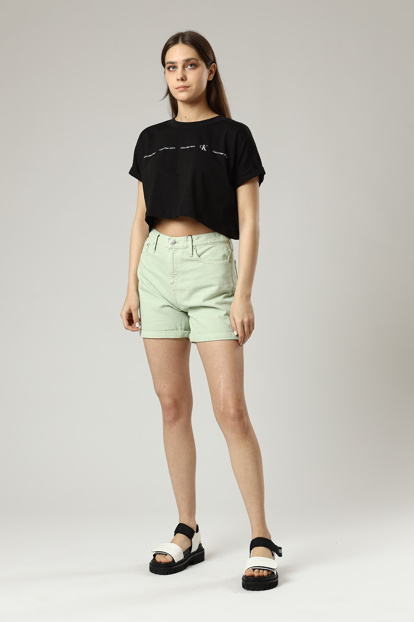 J20J218502 шорты джинсовые calvin klein jeans 