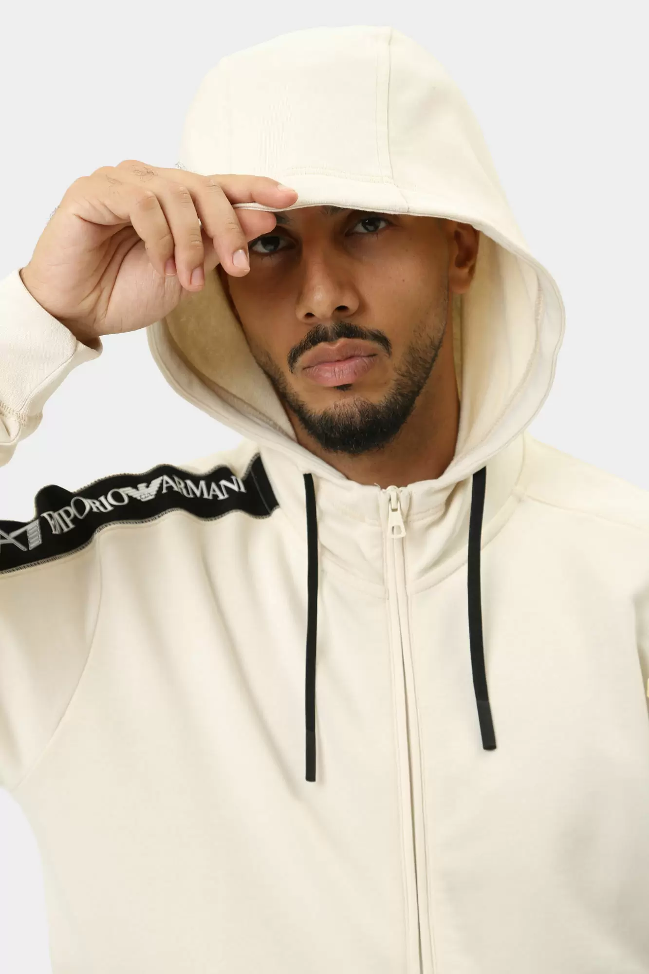 6DPM12_PJOGZ Толстовка с капюшоном EA7 Бежевый