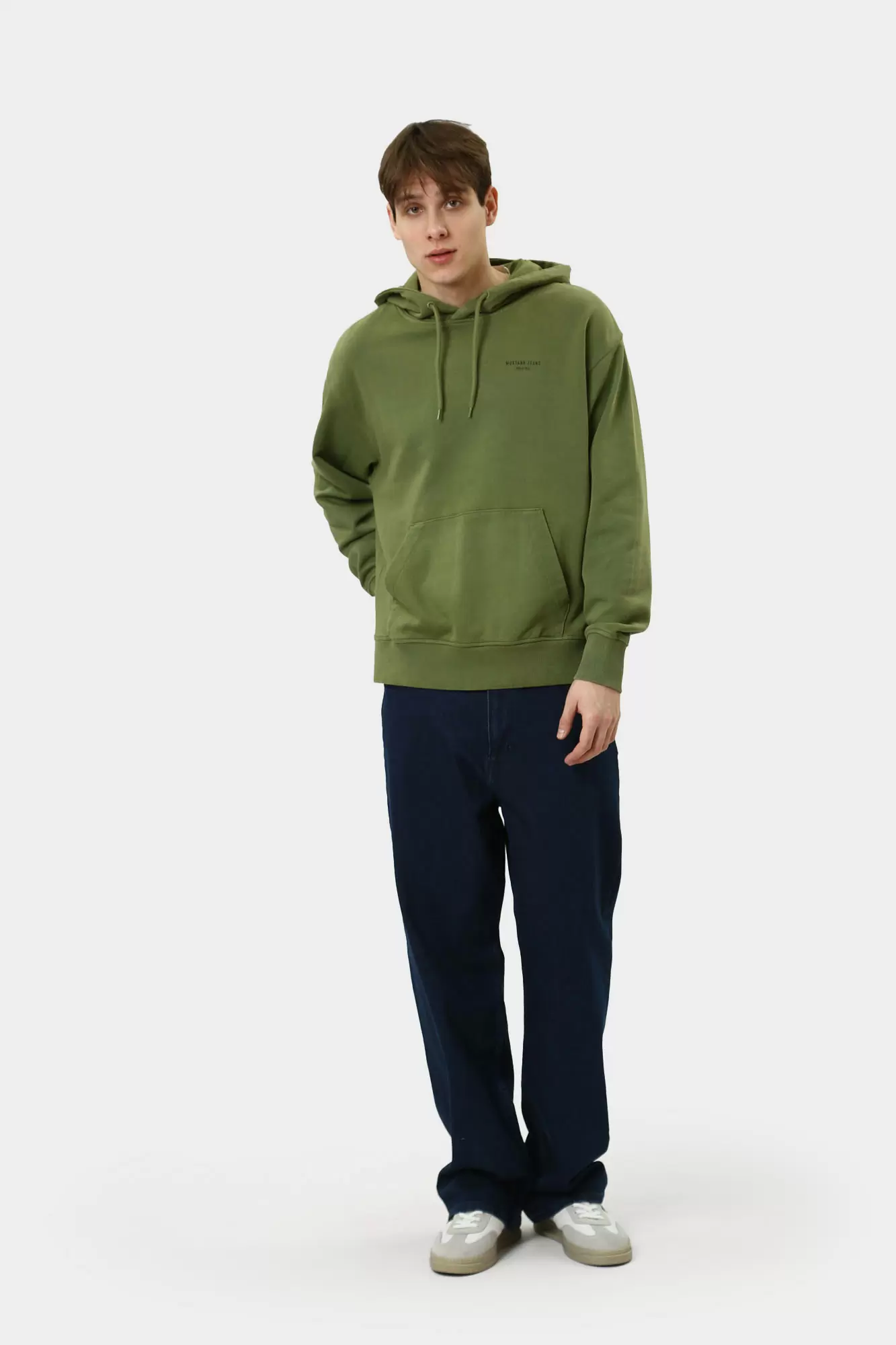 1015925 Худи Mustang Зеленый