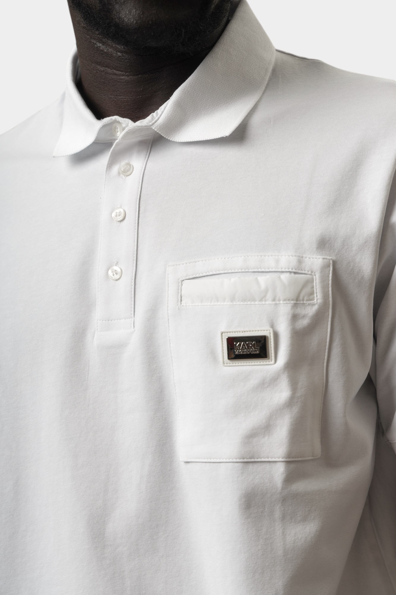 551221_745087 Поло Karl Lagerfeld Белый
