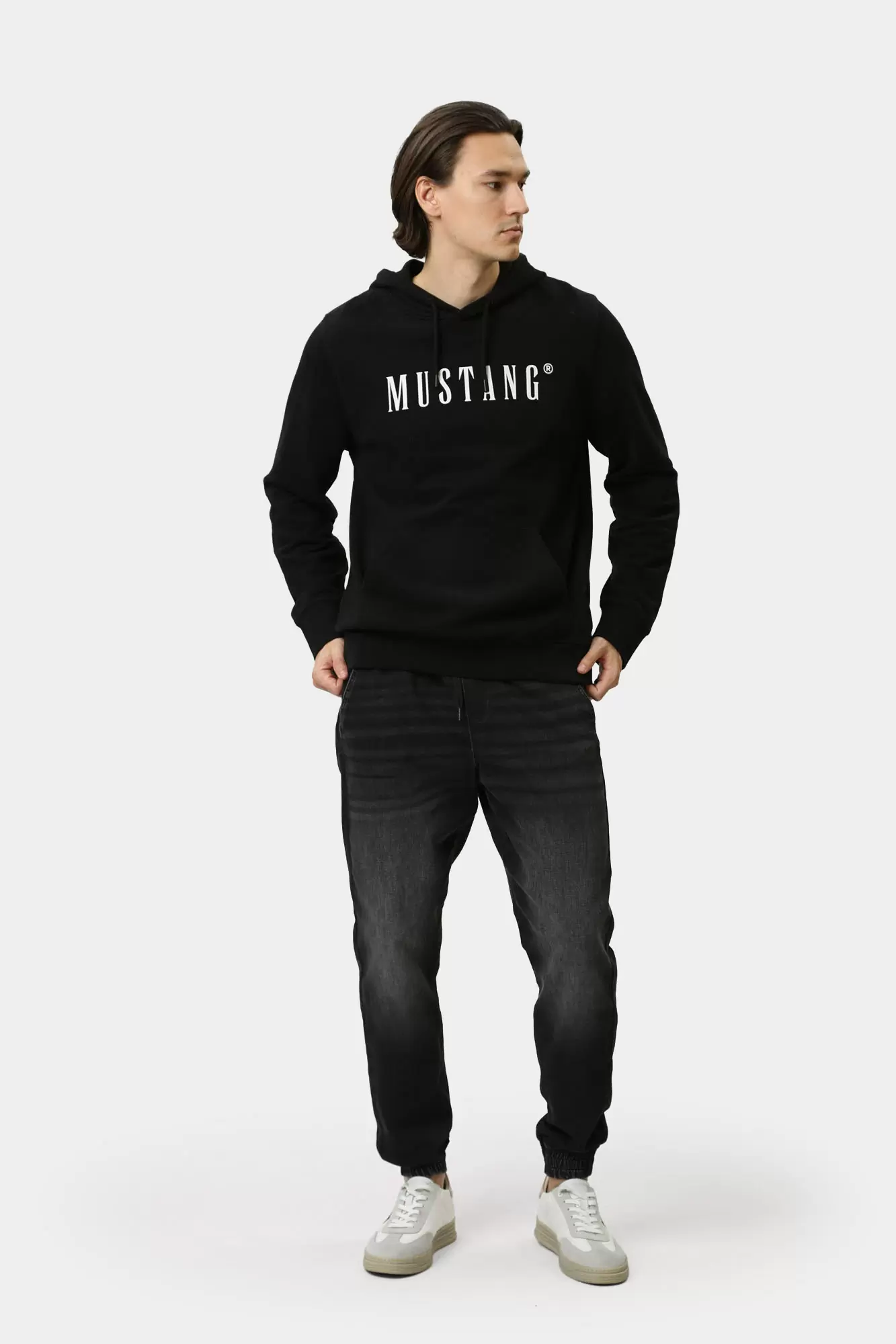 1014687 Худи Mustang Черный