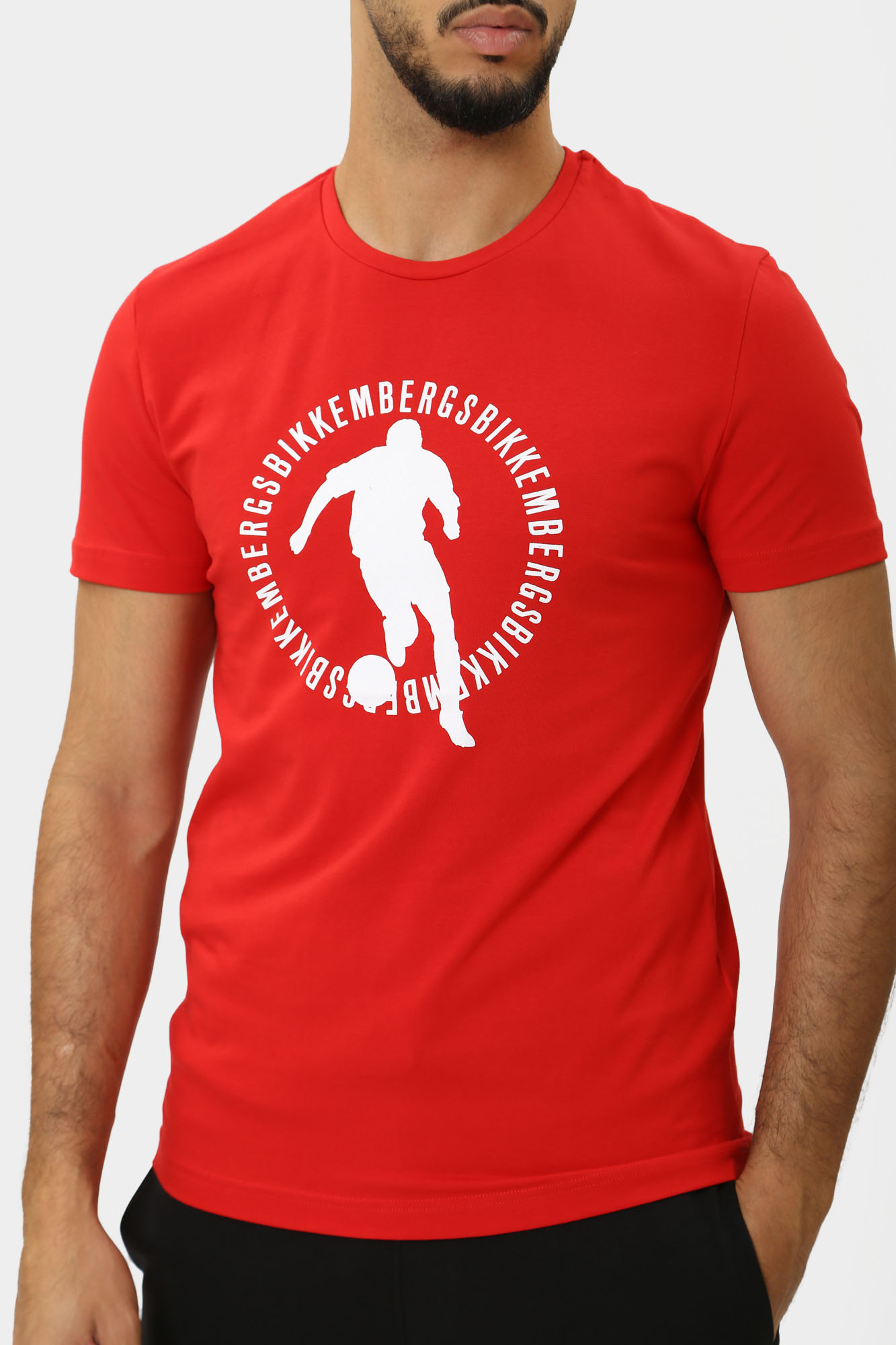 PBMT0412 Футболка Bikkembergs Красный