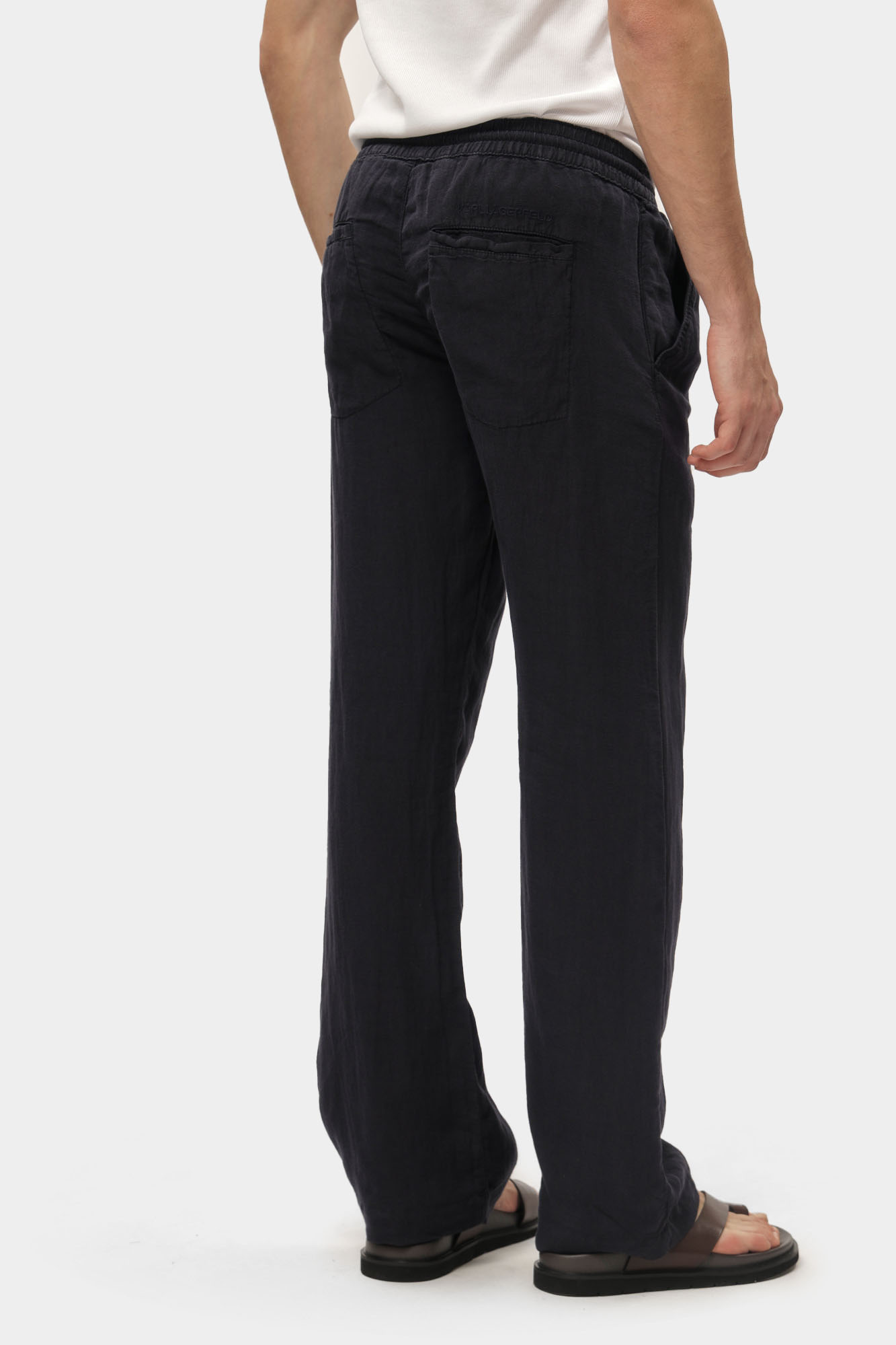 552815_265815 Брюки льняные Karl Lagerfeld Синий