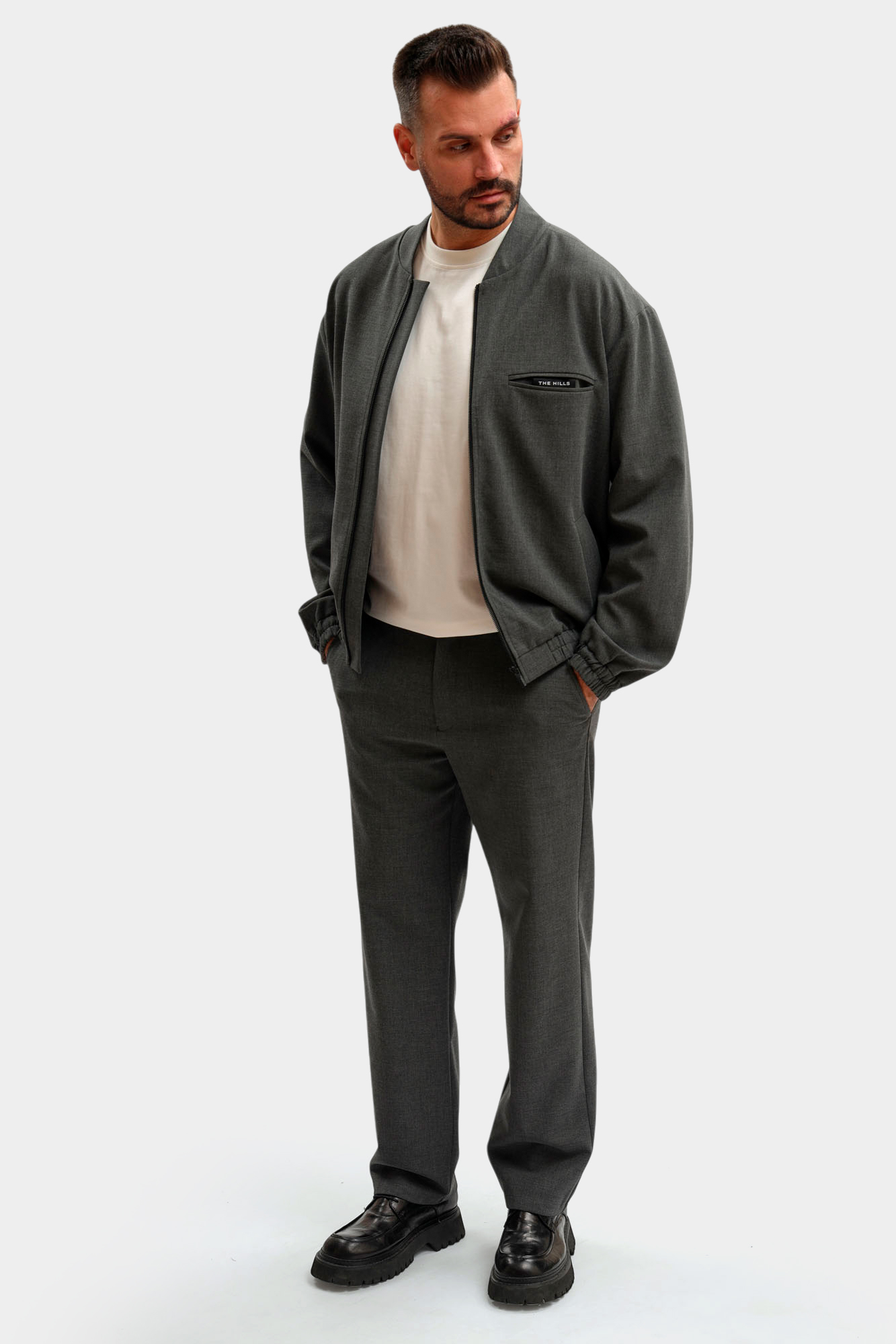 M-261-TH-56-0601 Бомбер The Hills Серый